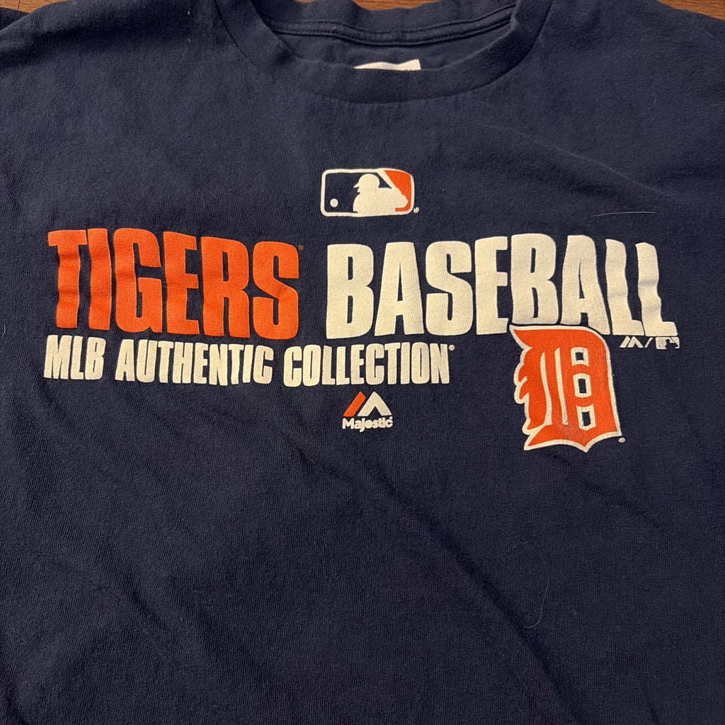 Detroit Tigers Men's Majestic Authentic MLB Short Sleeve T-Shirt - XL