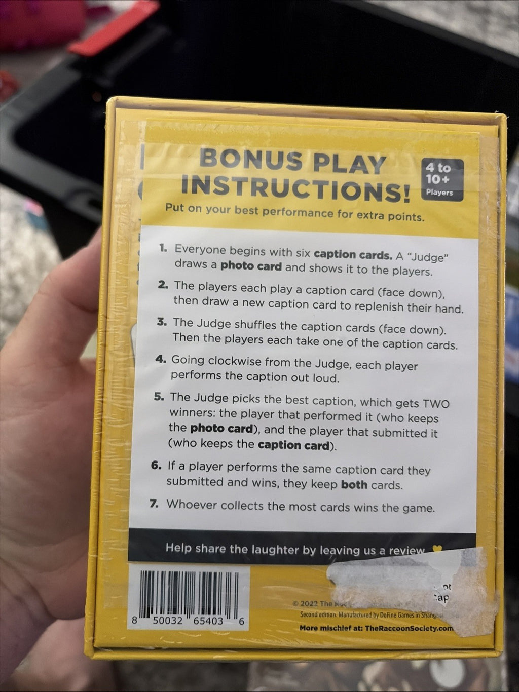 DEATH BY CAPTIONS The Very Inappropriate Party Game NIB 2022 SEALED 2nd Edition