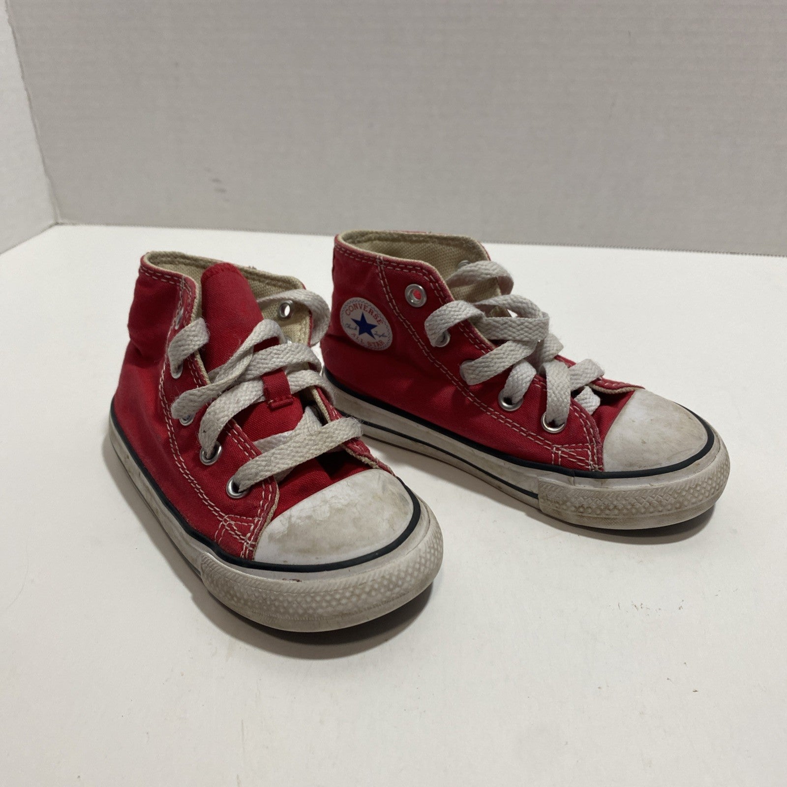Converse Kids Chuck Taylor All Star High Top Shoes Red Size 7