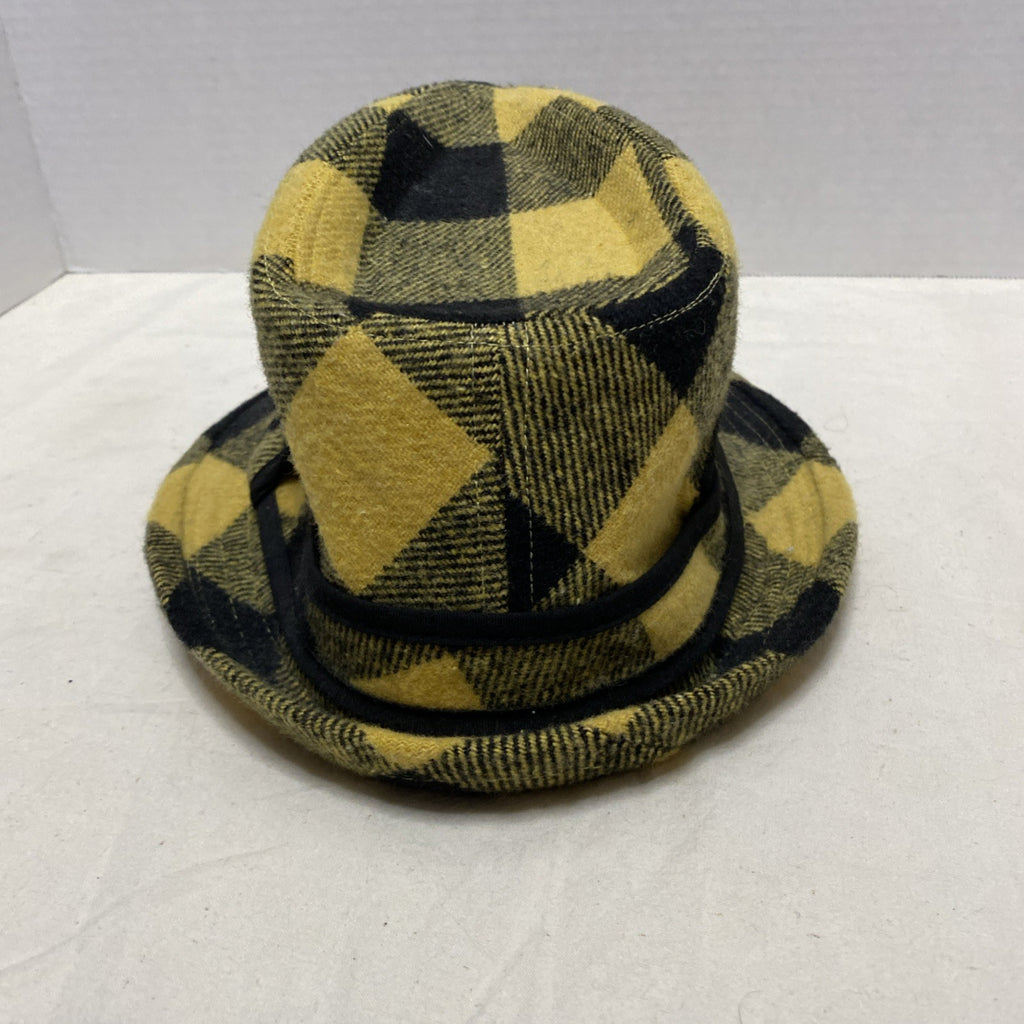 Steelers Fedora - Black And Gold Plaid-