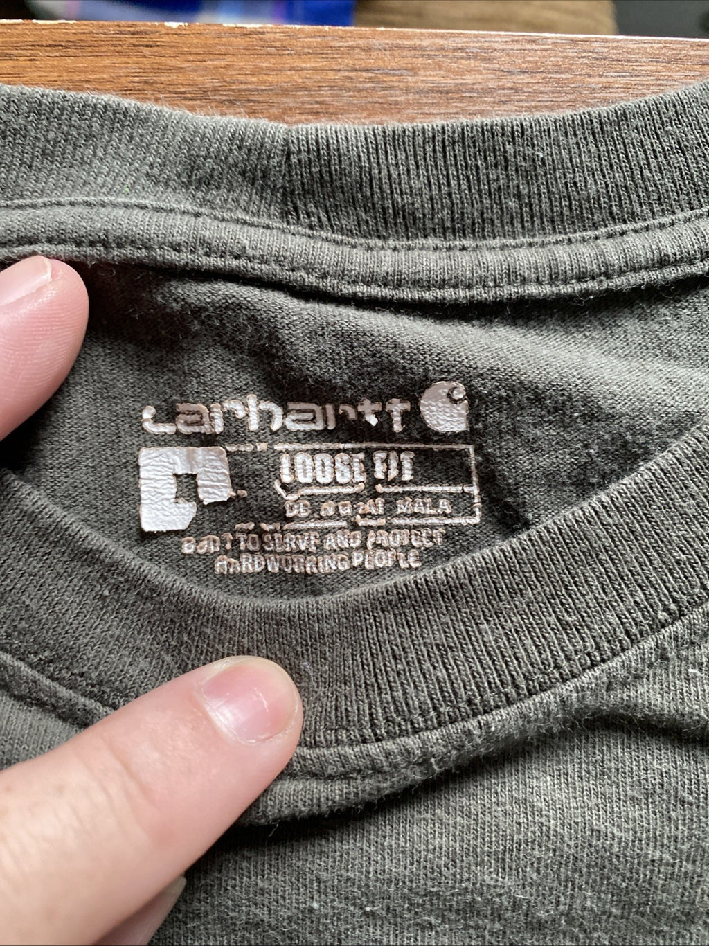 Carhartt Men's Short Sleeve T-Shirt Loose Fit 2XL Black Original Fit pocket logo