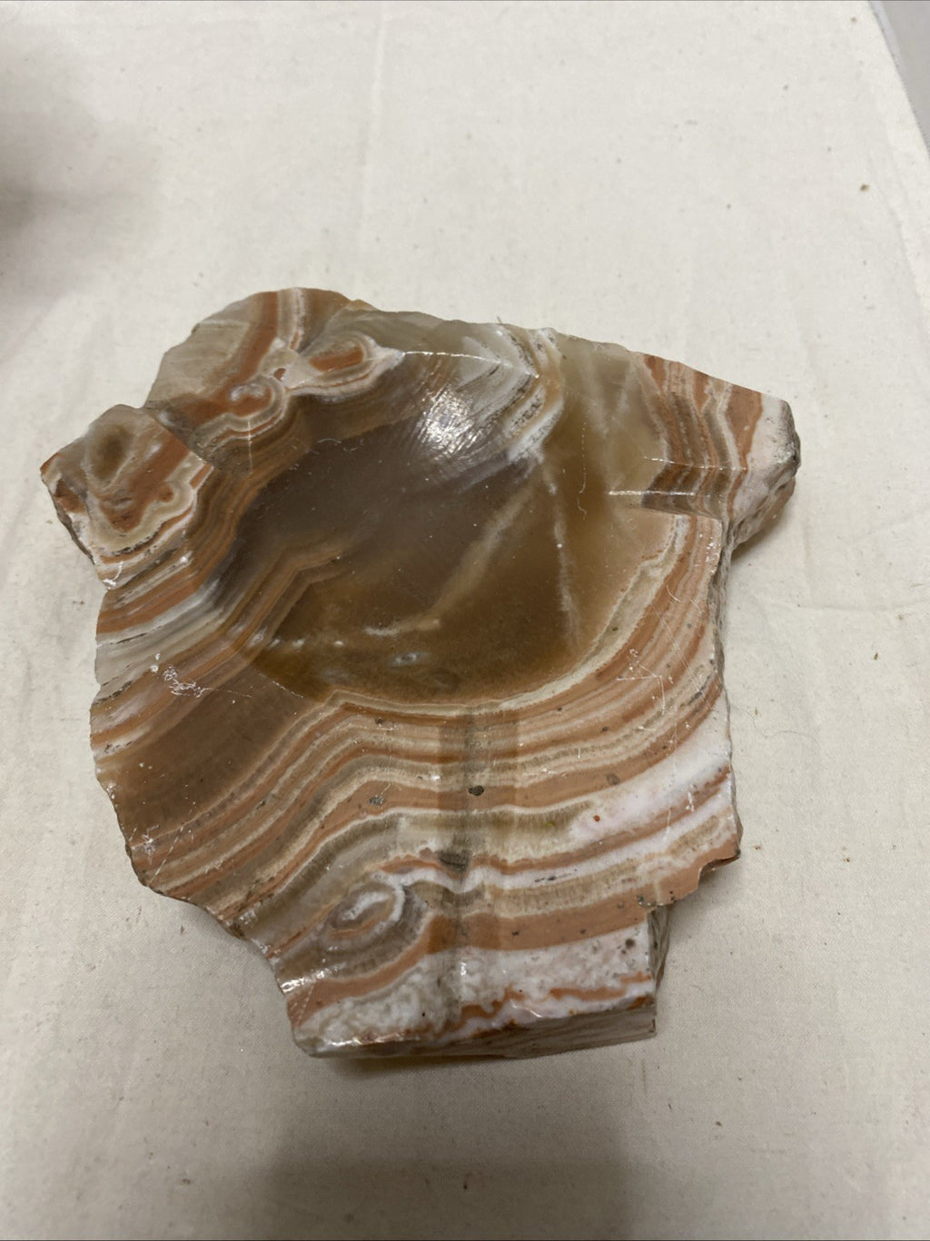 Vintage Ashtray Marble Stone  Mid-century Modern