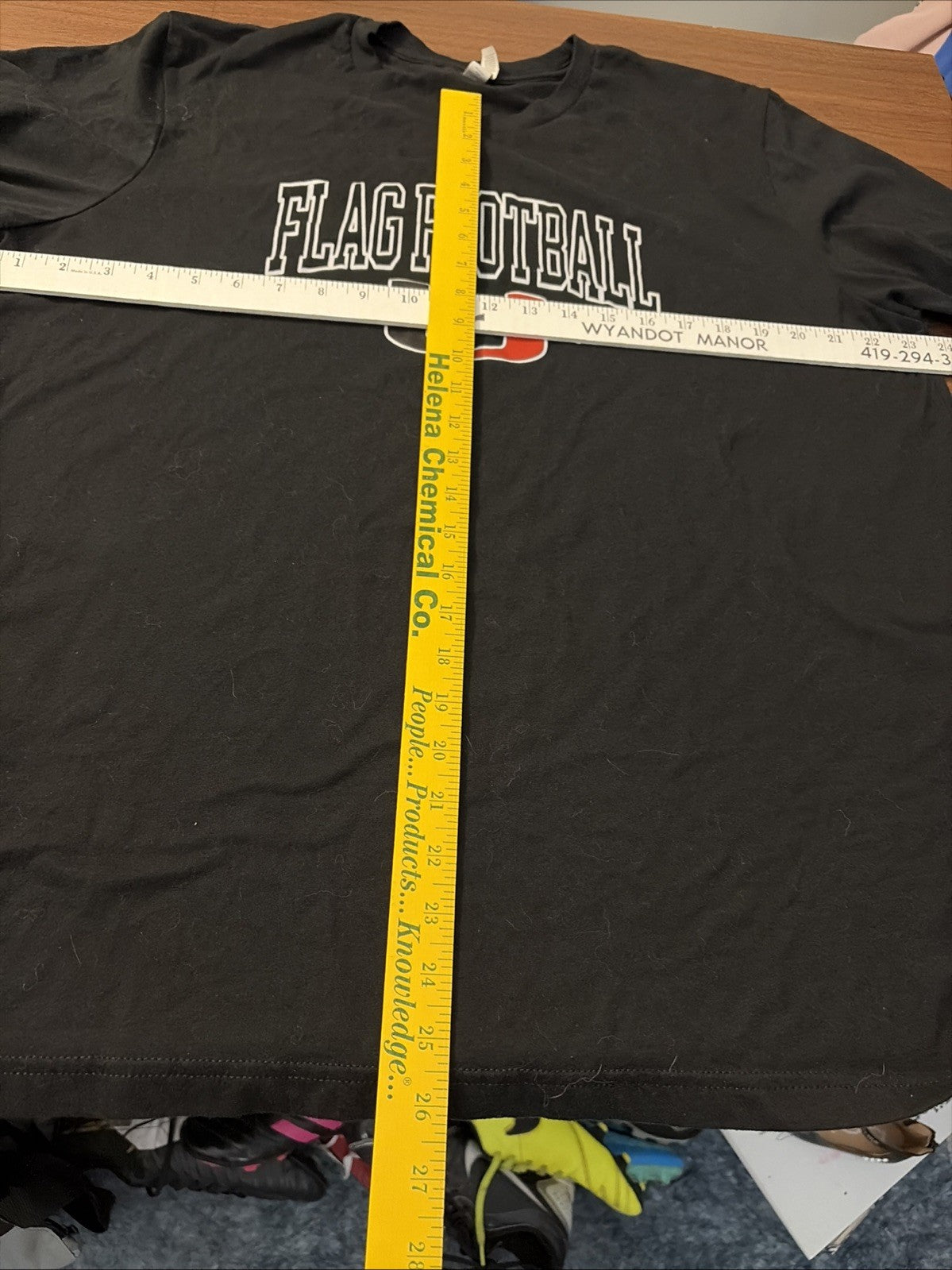 University Of Miami Florida Hurricanes Flag Football T-Shirt Men’s 2XL Black