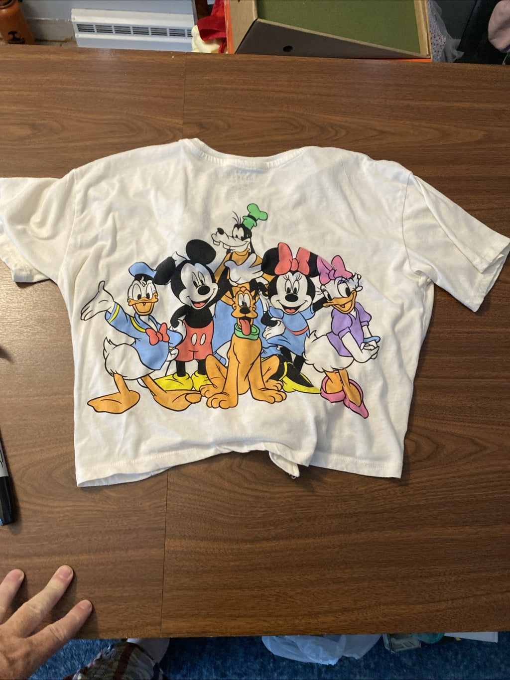 Walt Disney Crop Top Mickey Mouse Logo Graphic Size XXL 19