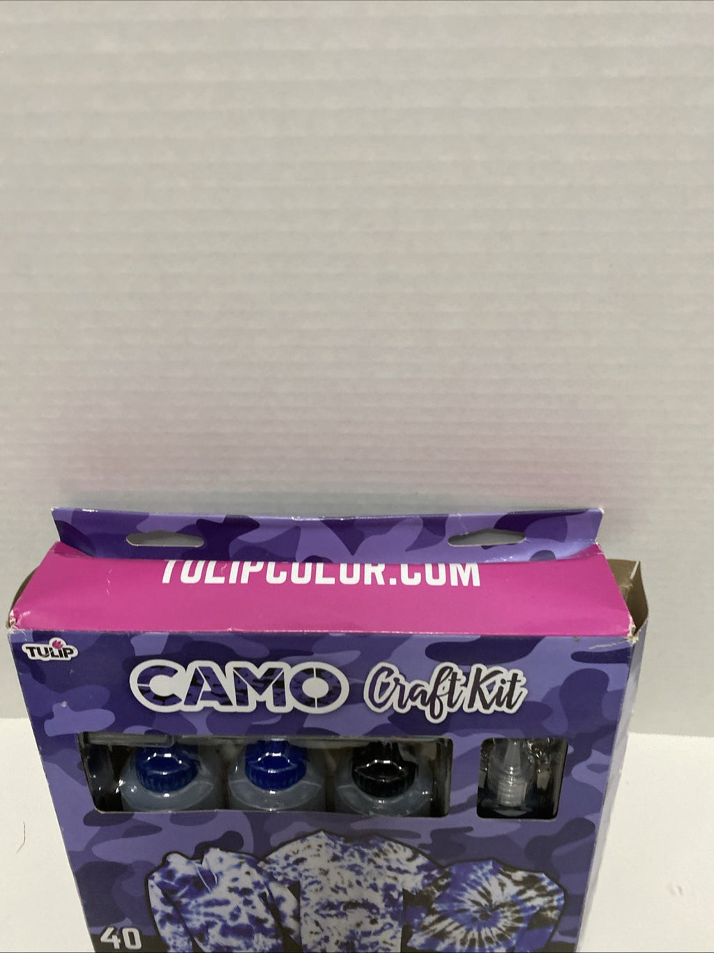 Tulip Tie Dye Camo Craft Kit, (Navy Blue, Royal Blue and Black), 40 Pieces
