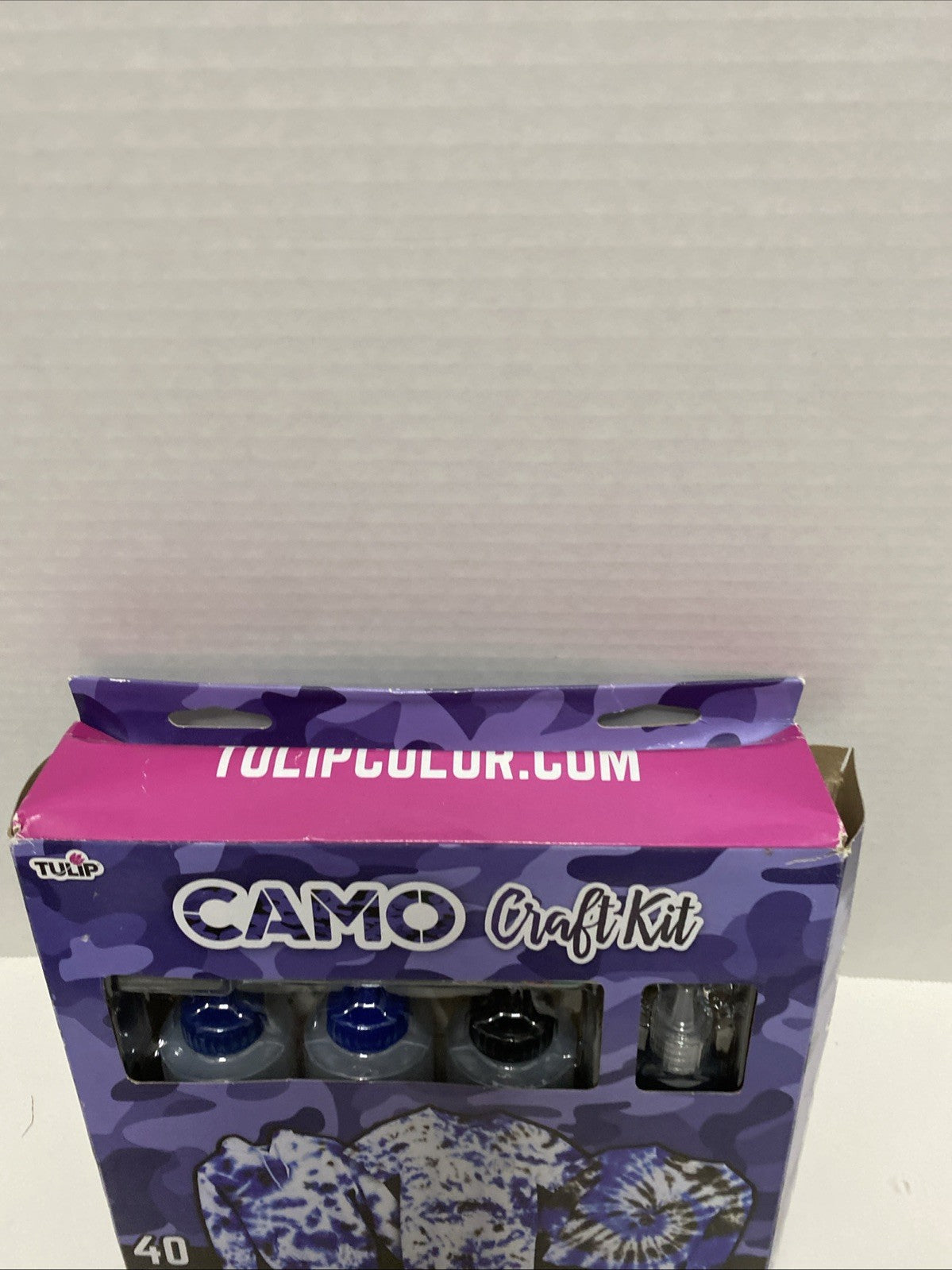 Tulip Tie Dye Camo Craft Kit, (Navy Blue, Royal Blue and Black), 40 Pieces
