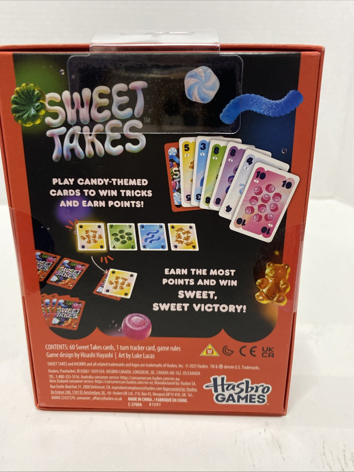 Hasbro Sweet Takes Candy Themed Family Card Game for Kids, Teens, New - Sealed