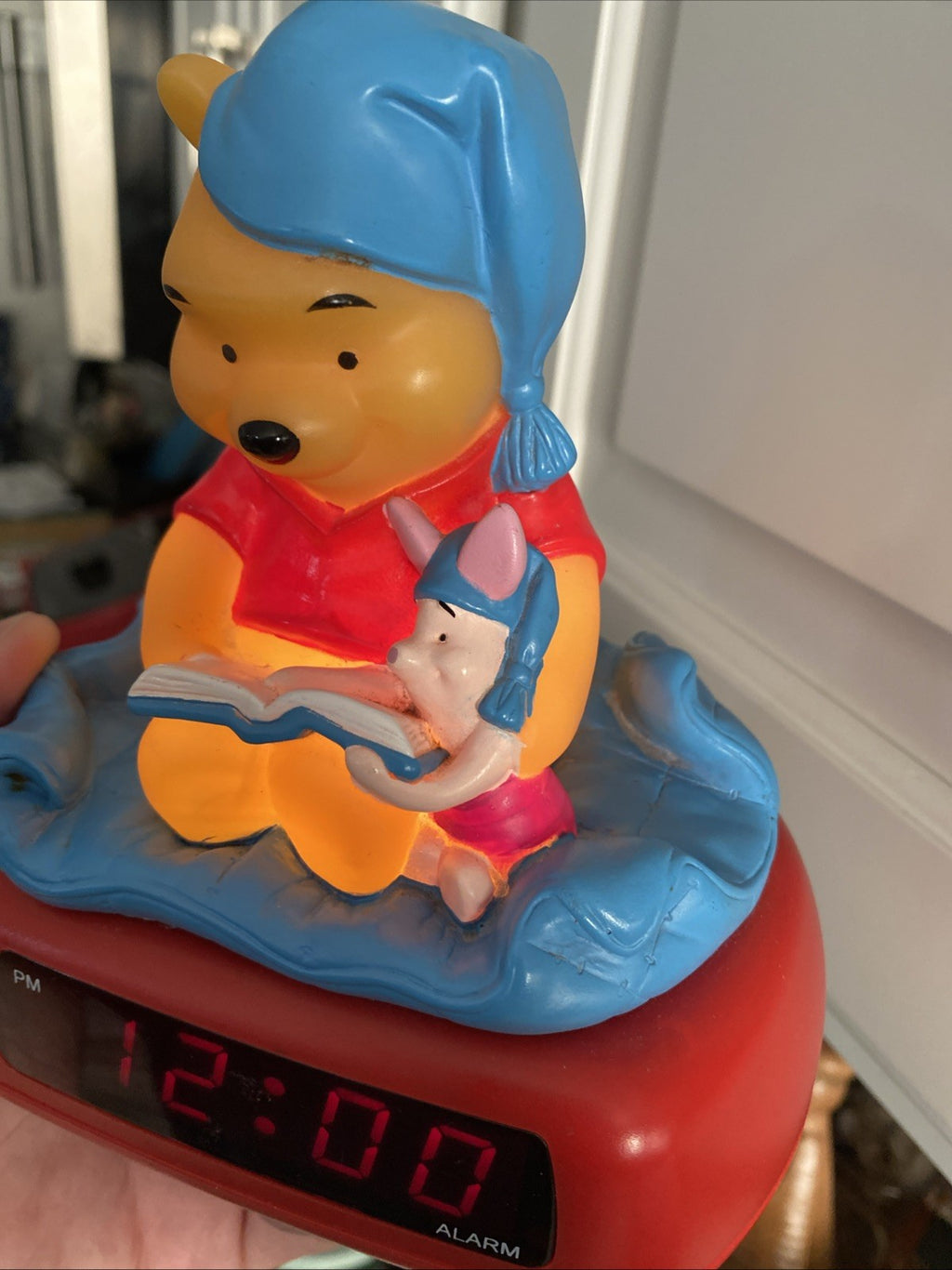 Vintage Sleepytime Bedtime Light Winnie The Pooh & Piglet Alarm Clock Tested 
