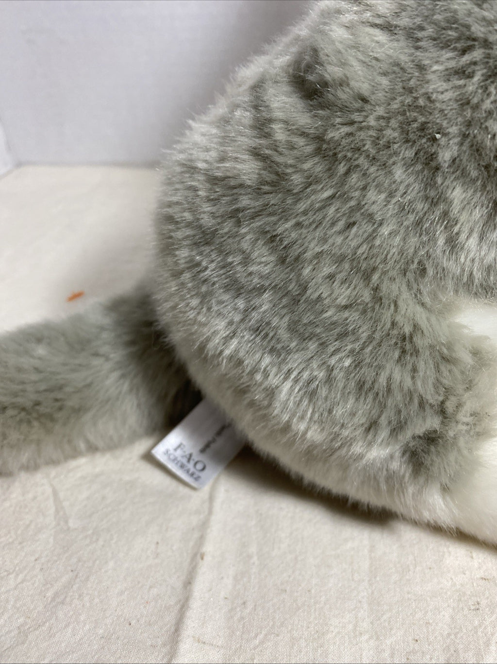 FAO Schwarz SIBERIAN HUSKY Wolf Puppy Dog 10" Plush Red Collar 2018 Toy Blue Eye