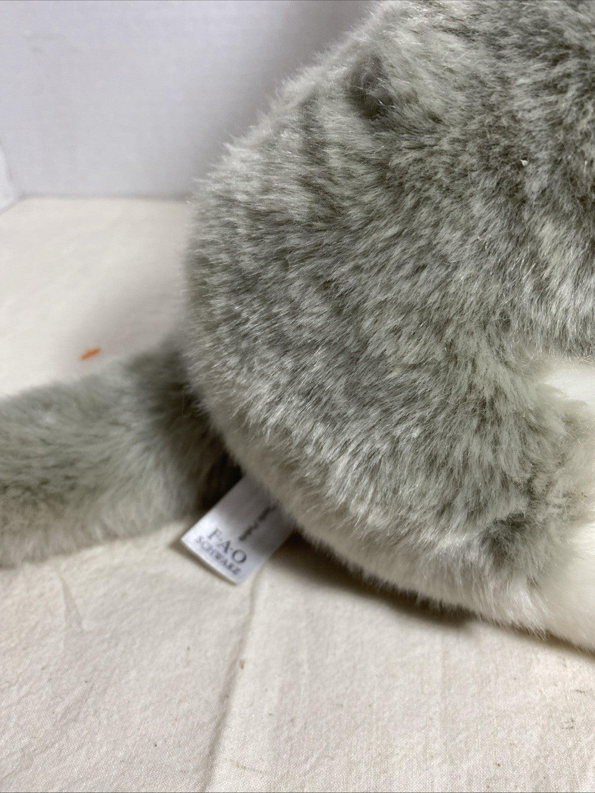 FAO Schwarz SIBERIAN HUSKY Wolf Puppy Dog 10" Plush Red Collar 2018 Toy Blue Eye