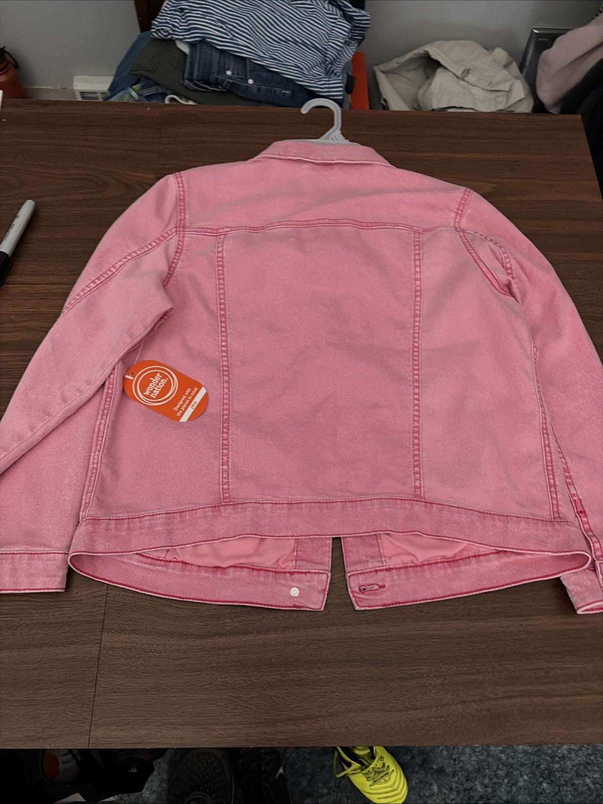 Wonder Nation Girls Extra Large 14–16 Plus Pink Lightweight Denim Jacket