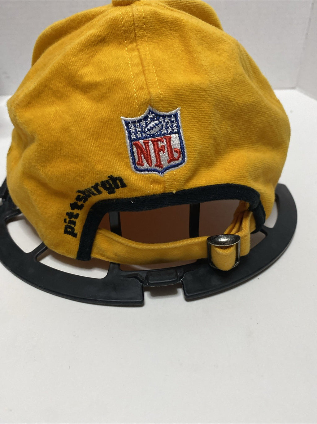 Vintage 90s Pittsburgh Steelers Logo Athletic Pro Line Strapback Hat Cap NFL