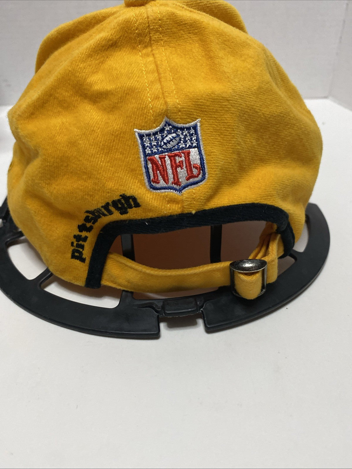 Vintage 90s Pittsburgh Steelers Logo Athletic Pro Line Strapback Hat Cap NFL