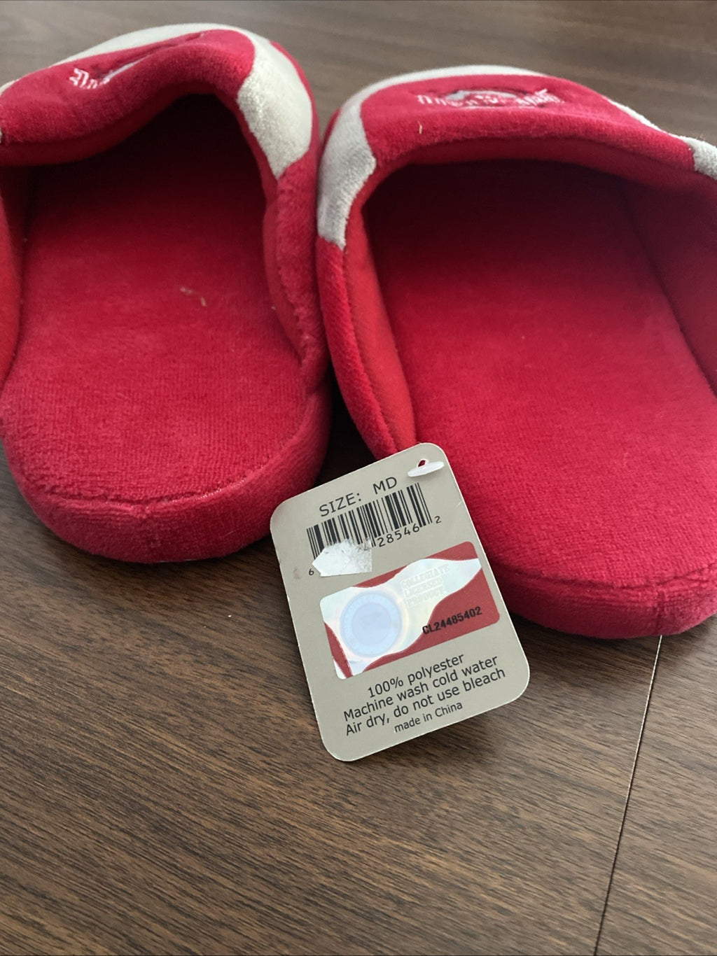 Ohio State Buckeyes plush house slippers Unisex size M
