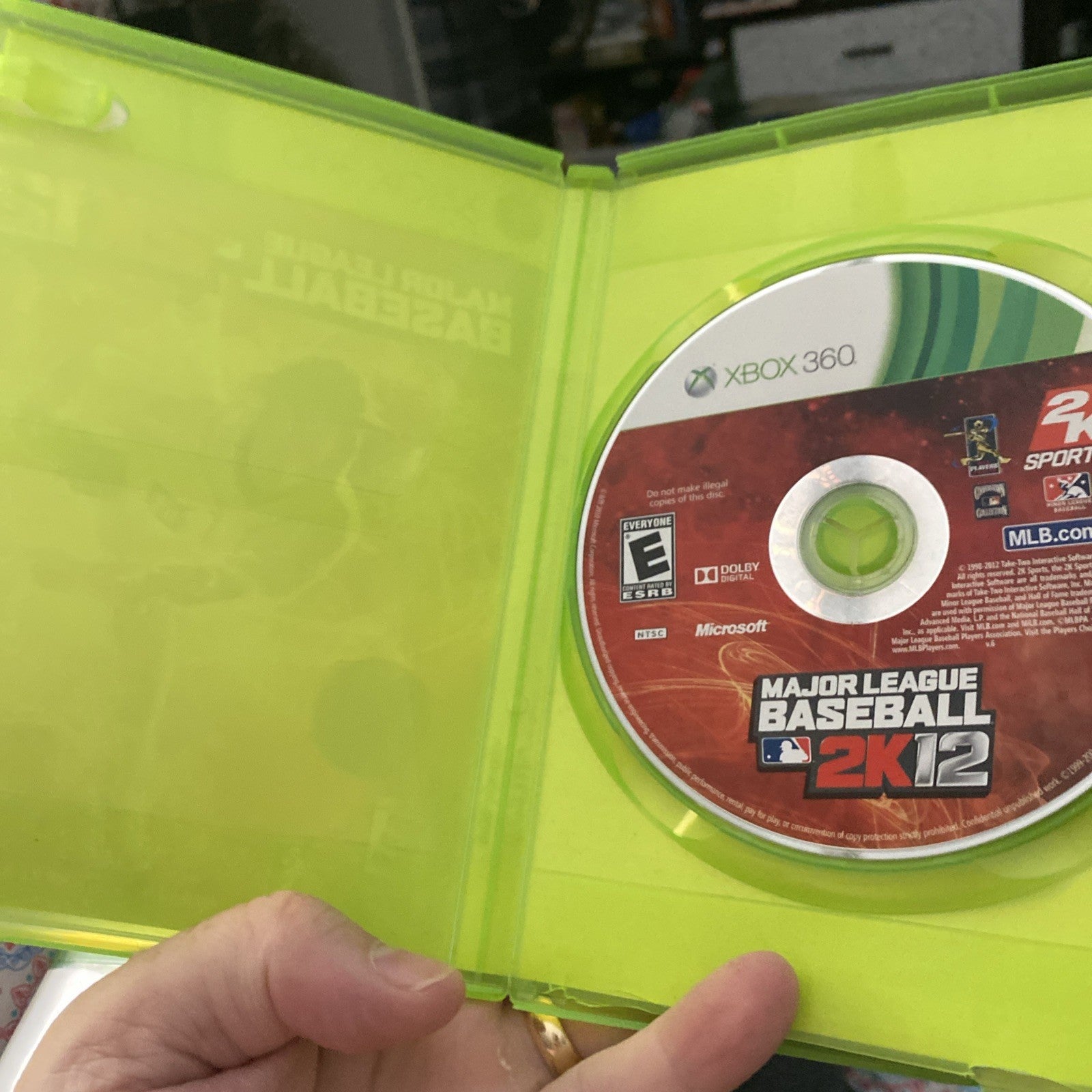 Major League Baseball 2k12 (Microsoft Xbox 360) No Manual Cracked Case
