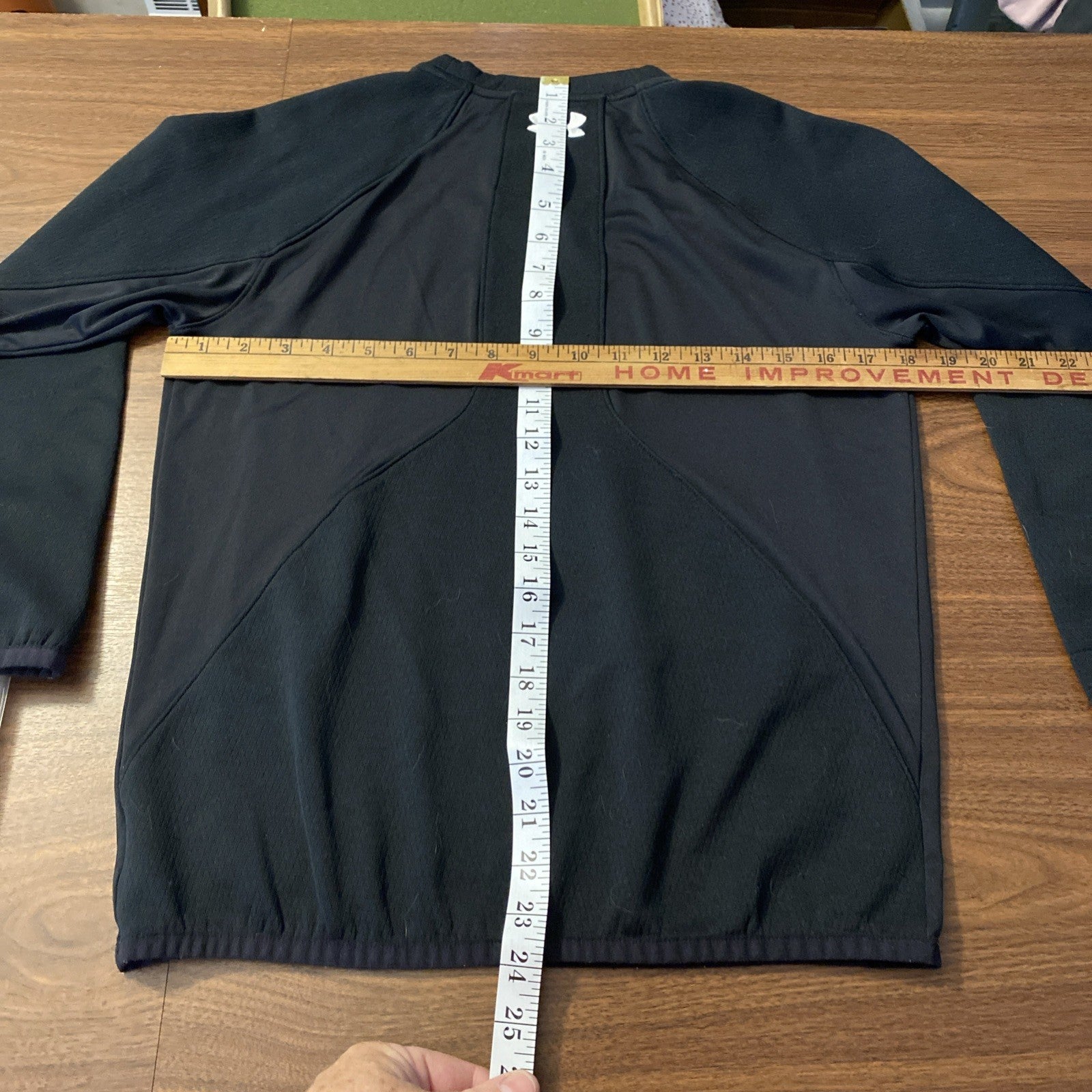 Under Armour Heatgear Kids Long Sleeve Mock Neck Baseball Shirt Black Med YLG