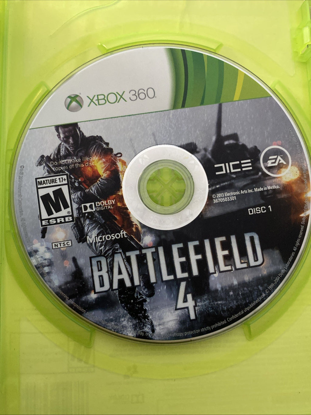 XBOX 360 Battlefield 4 Game EA Preowned Good
