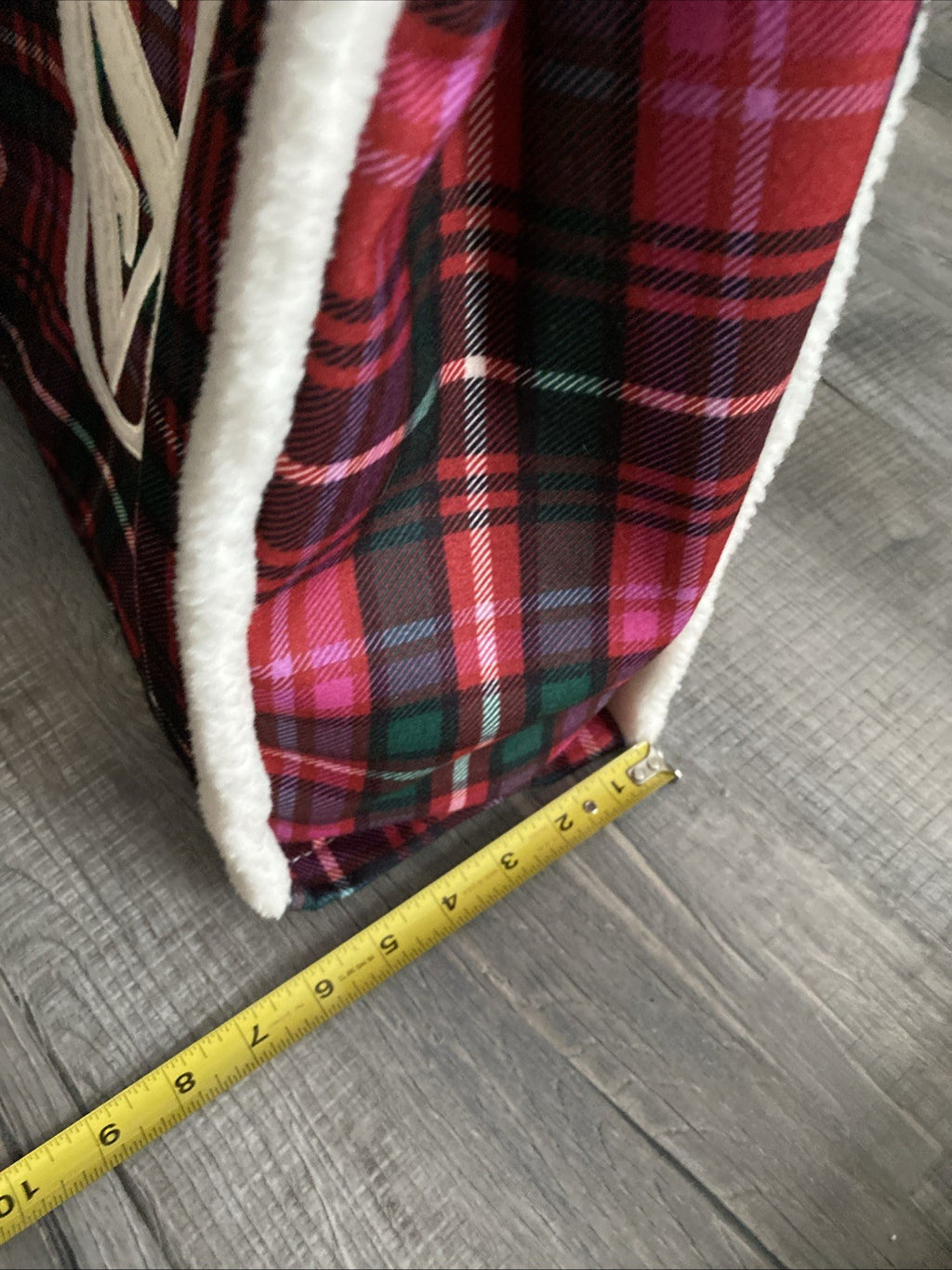 Victoria Secret Red Plaid Christmas Holiday 2022 Tote Bag