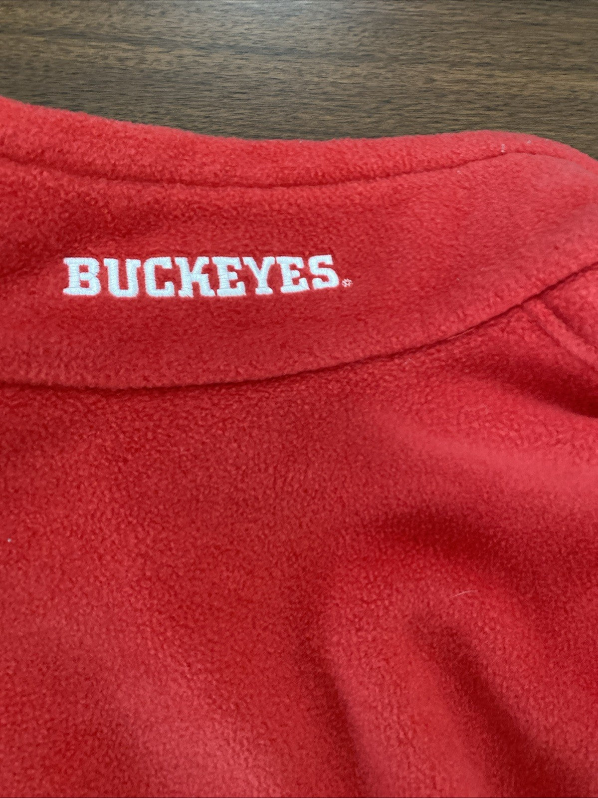 Columbia adult large Ohio State University buckeyes long sleeve zip up fleece