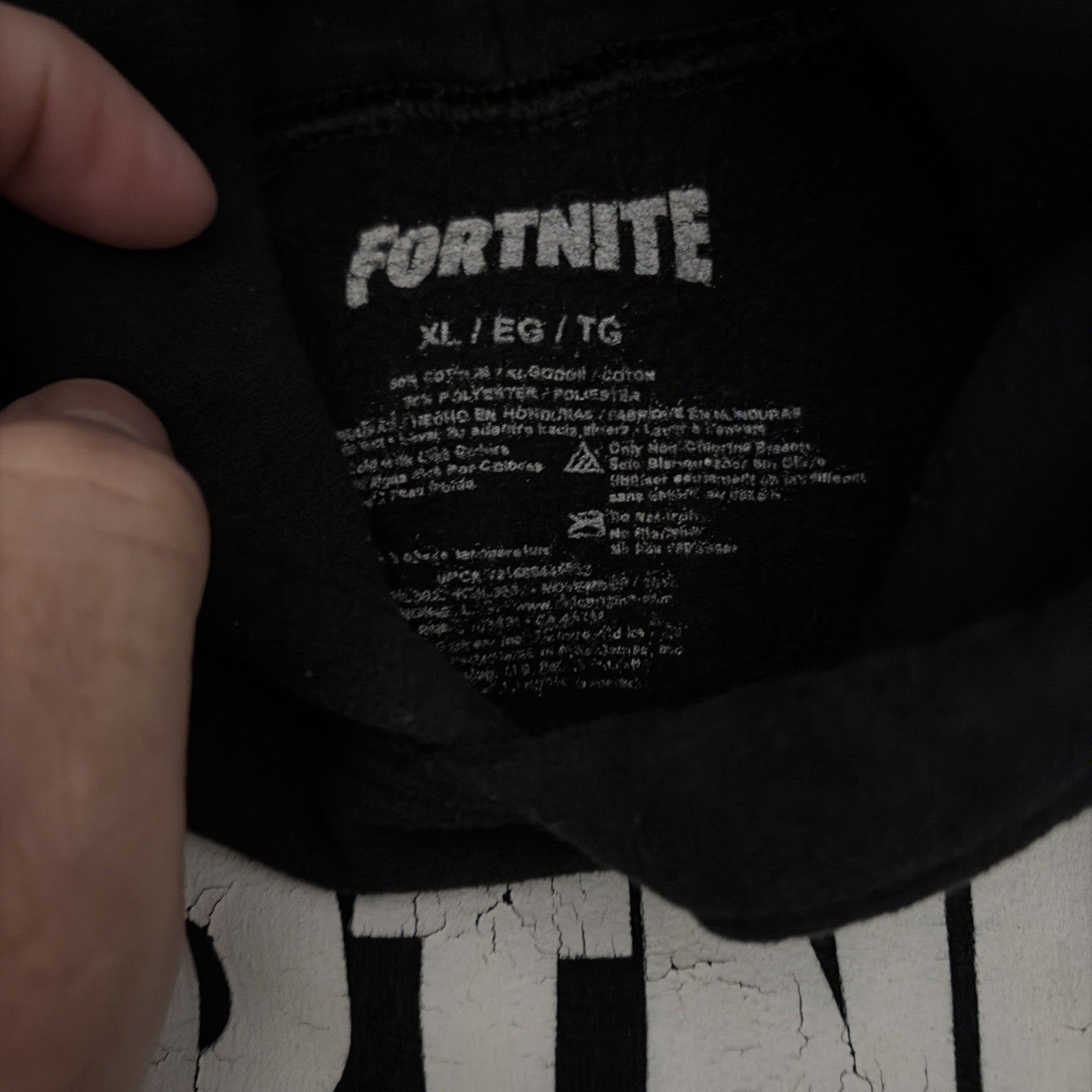 OFFICIALLY LICENSED FORTNITE LOGO BOYS' PULLOVER HOODIE W/ Pocket Size XL{14/16}