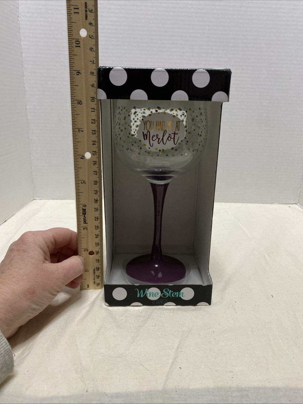 Wine Glass “You Had Me At Merlot”