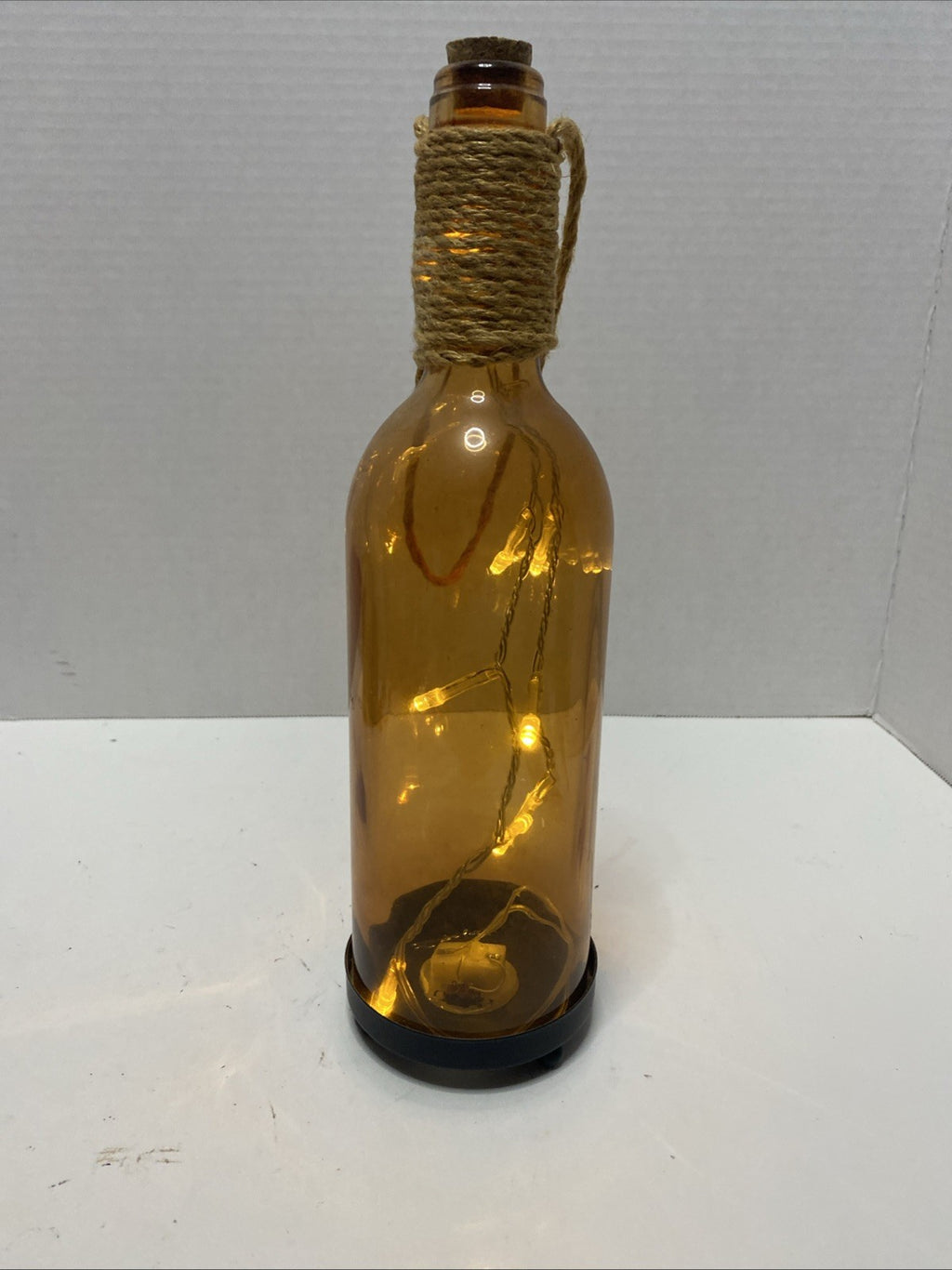 Infinity LED Amber Bottle with Lights