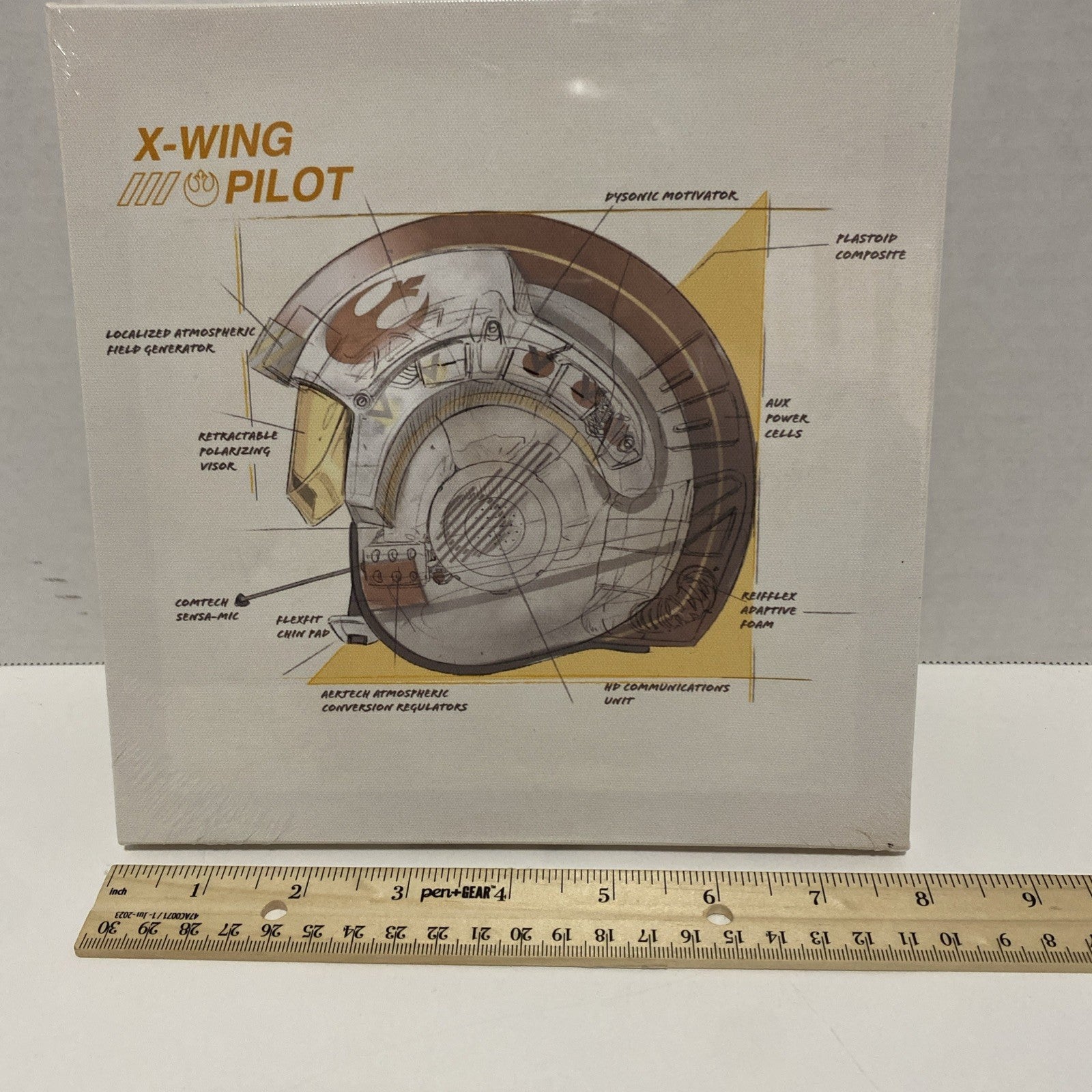 Disney Star Wars X wing pilot helmet picture artwork
