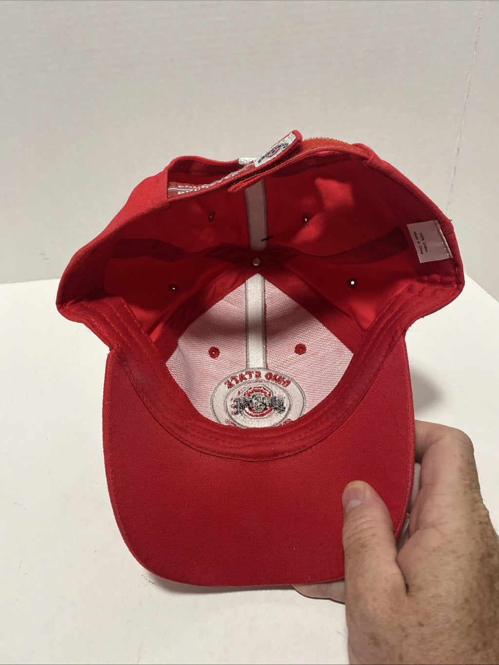 Ohio Ohio State buckeyes baseball cap red NWT adjustable back