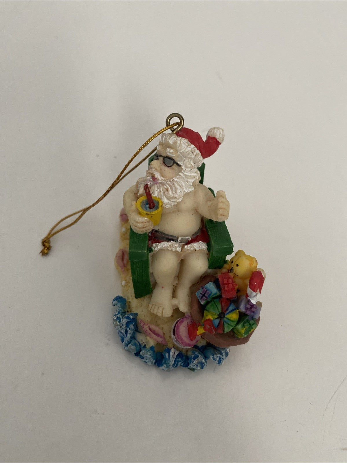 Seaside Santa ornaments Christmas tree decorations