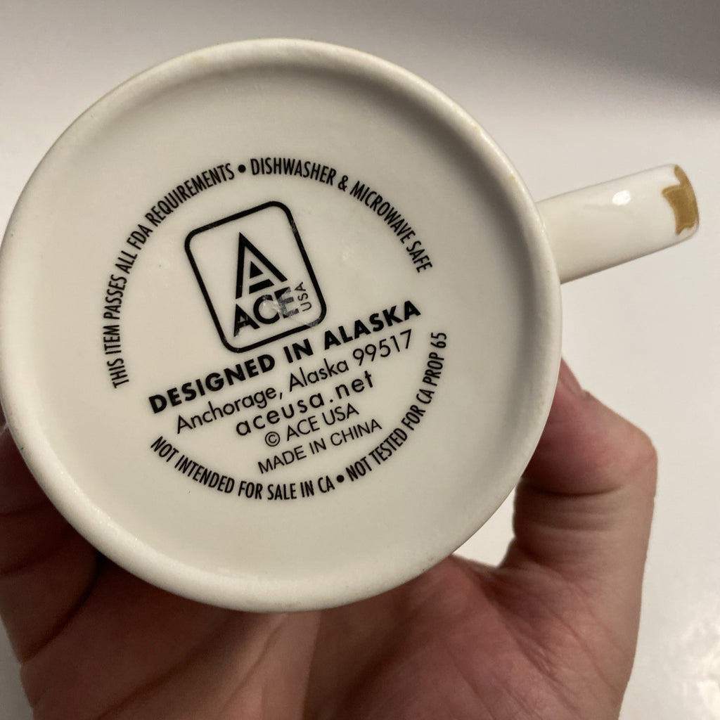 Artic Circle Enterprises Alaska Coffee Cup / Mug Map with Wildlife