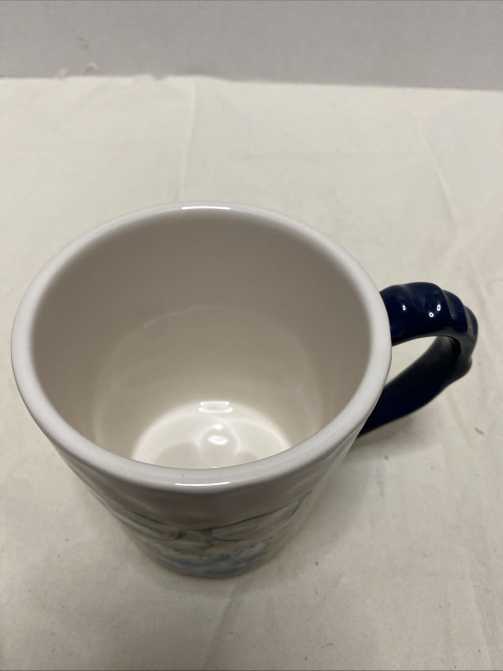 Pier 1 BIG Coffee Mug Owl Owling Like A Boss Hand Painted Ironstone 16oz
