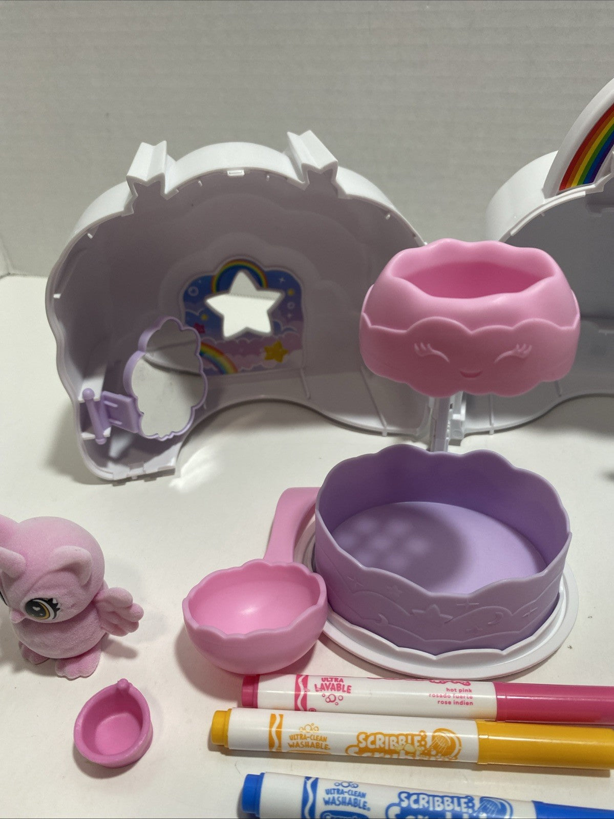 Crayola Scribble Scrubbie Cloud Clubhouse Color Playset Washable Ages 3+