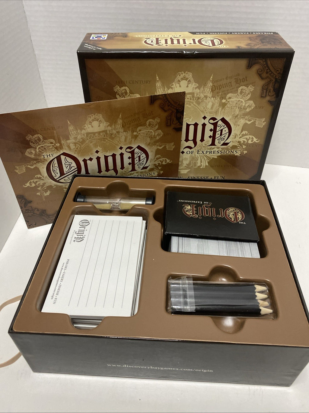 ORIGIN of EXPRESSIONS Board Game Phrases Fakery Finesse Keeps You Guessing New