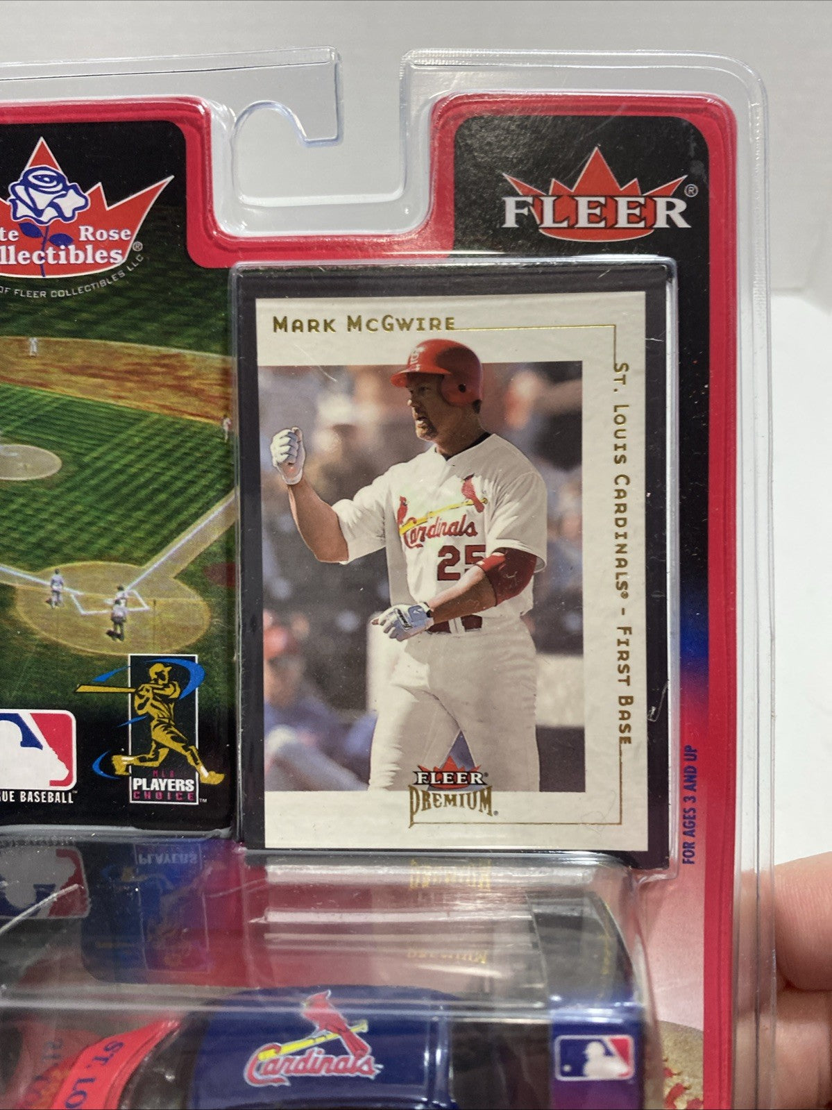 MLB White rose collectibles fleer Mark McGuire vehicle and card St. Louis Cardin