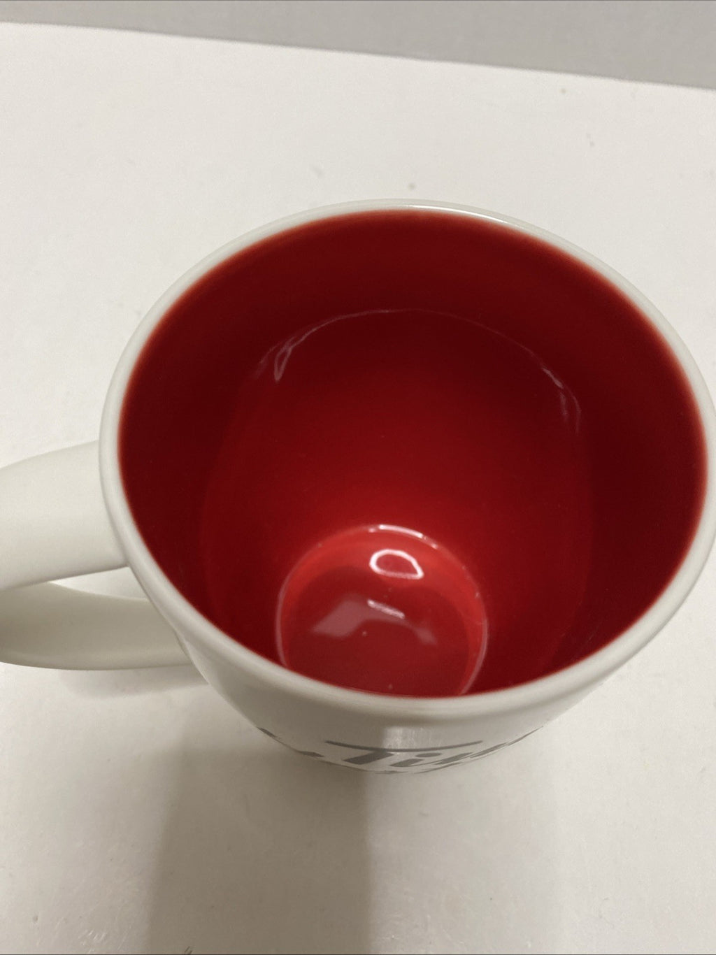 Tim Hortons Collectible Coffee Mug - 2014 White - Red Inside Limited Edition NIB