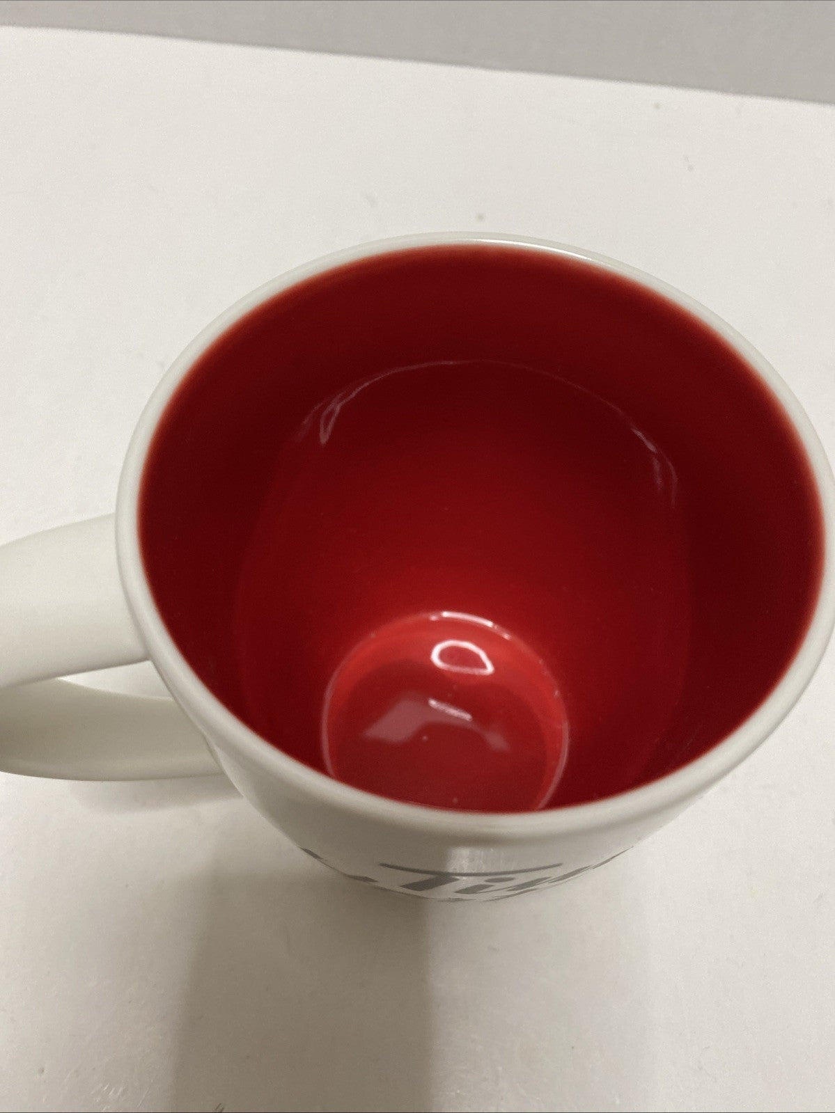Tim Hortons Collectible Coffee Mug - 2014 White - Red Inside Limited Edition NIB