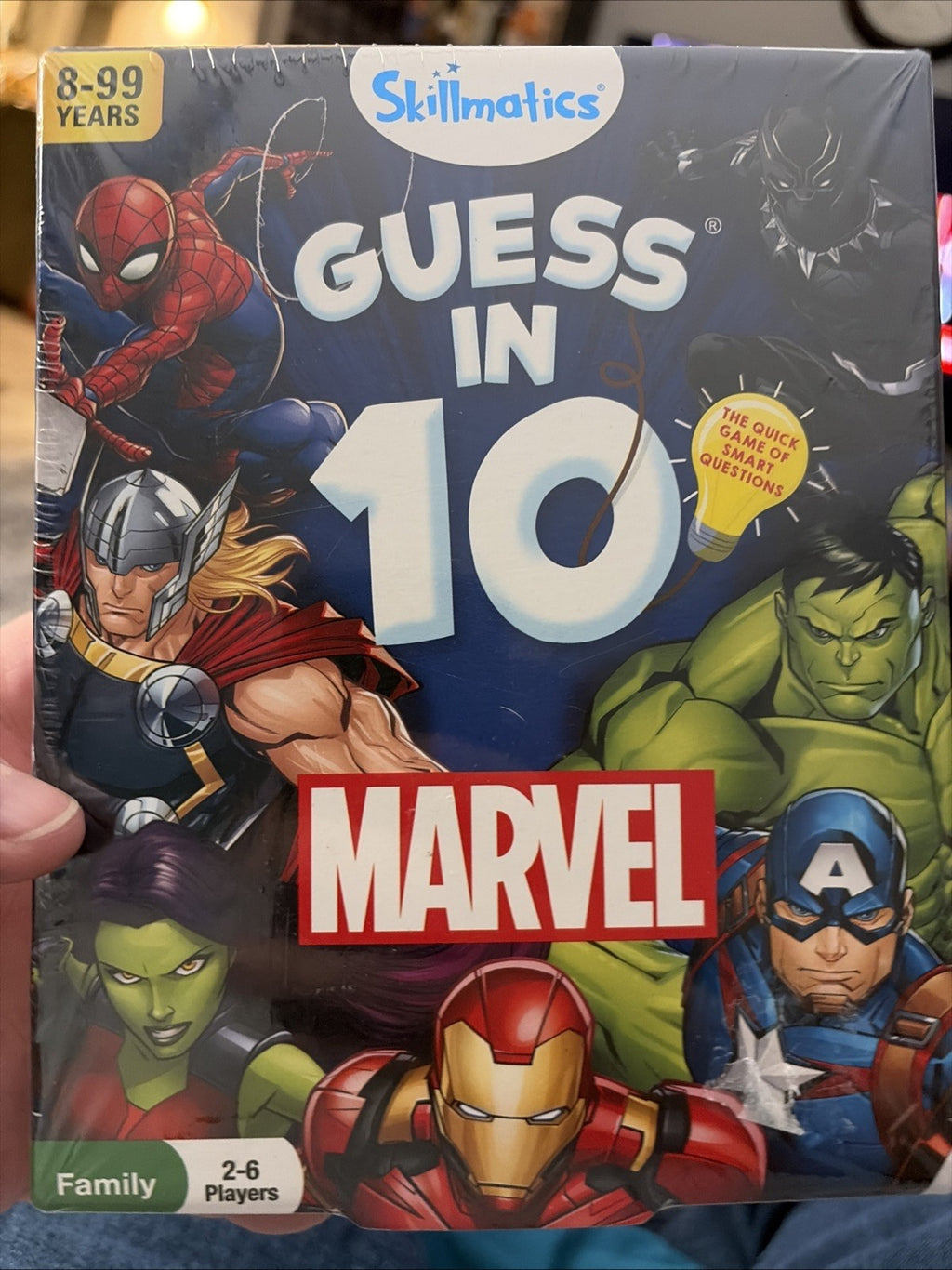 MARVEL UNIVERSE Guess in Ten matching game 2022 comic-book heroes Black Panther