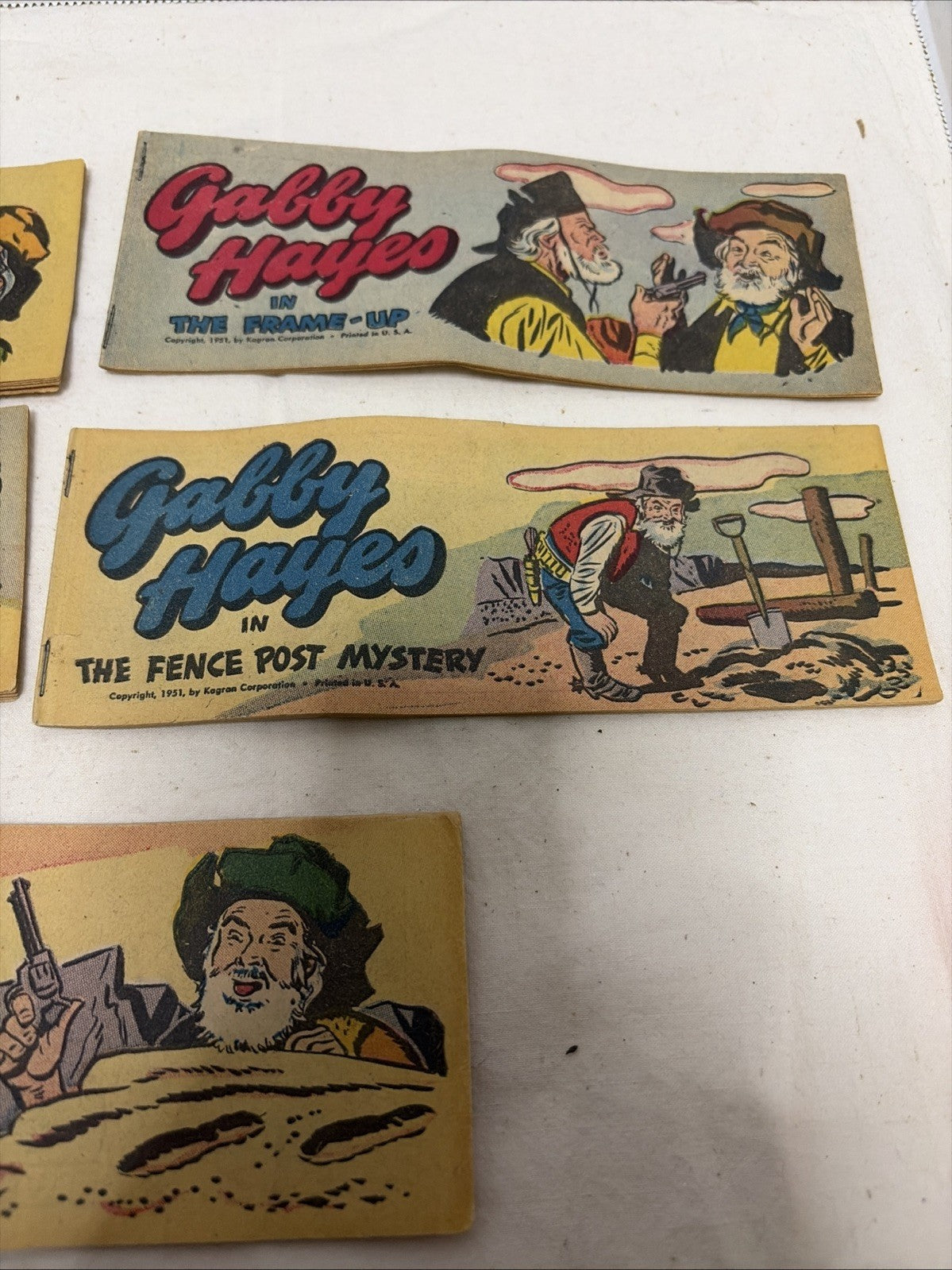 QUAKER GABBY HAYES MINI COMIC PROMO GIVEAWAY CEREAL PREMIUM SET