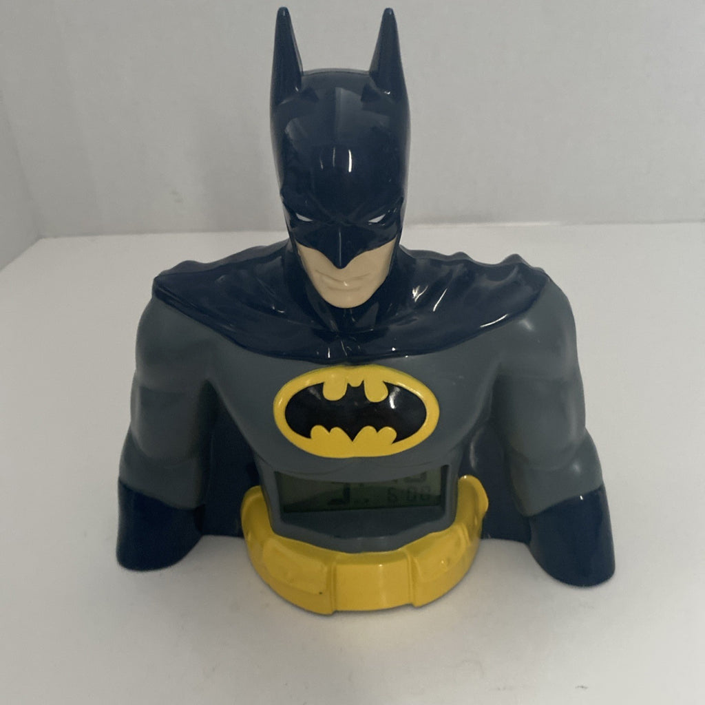Vintage Batman Bust DC Comics Digital Clock 8" x 8" Rare