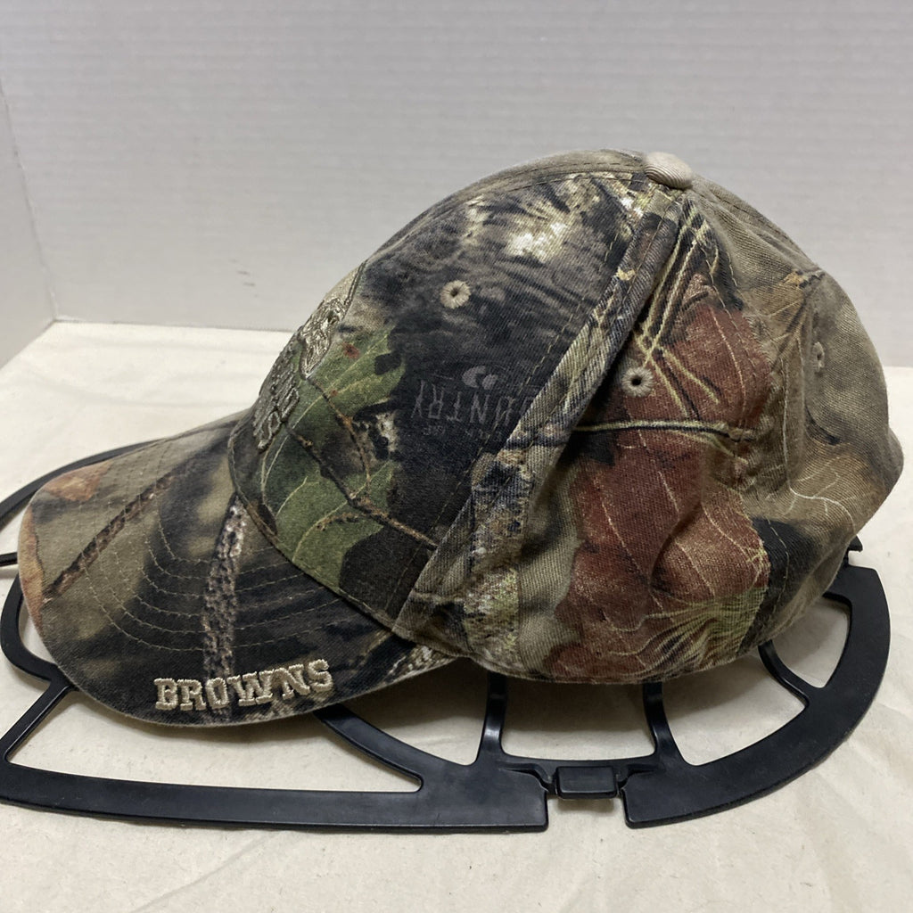 Vintage 90s Cleveland Brown Cap Camo Real Tree Adjustable