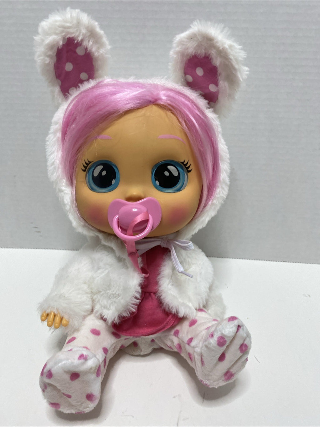 Cry Babies Dressy Coney 12" Baby Doll - Pink Hair