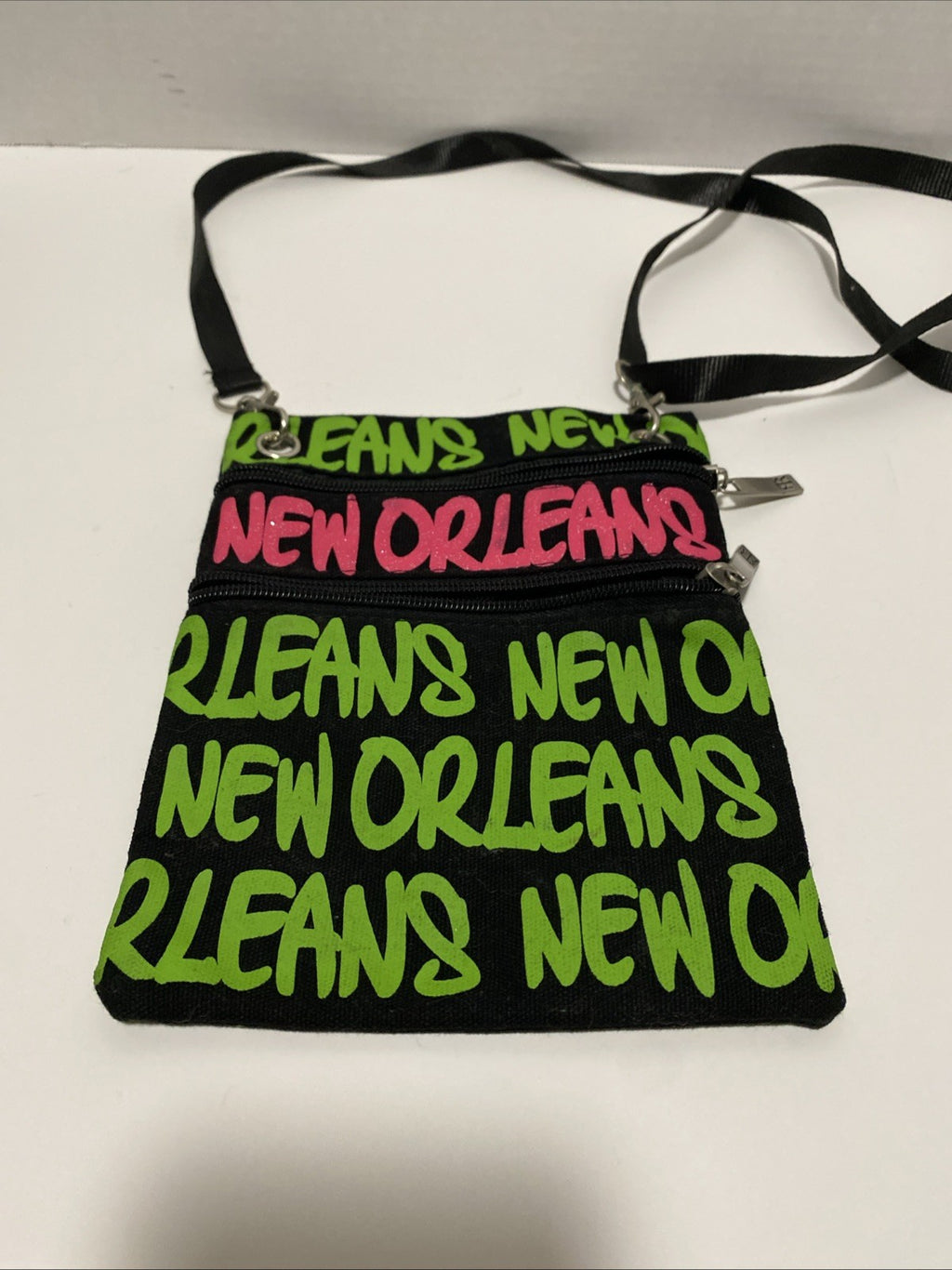 Robin Ruth Crossbody Bag New Orleans vacation double zipper adjustable straps