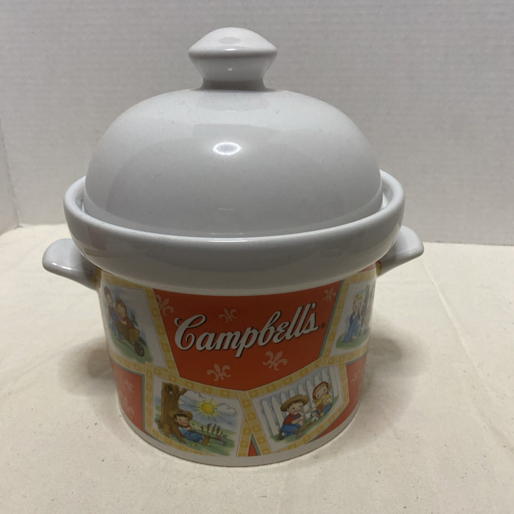Campbell’s Soup Kids Handle Serving Tureen Crock Soup Bowl With Cover