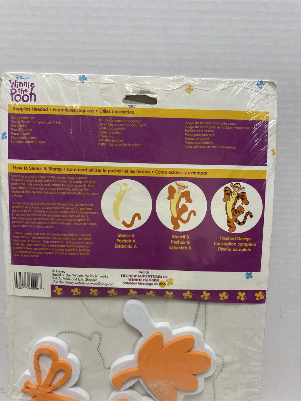 Disney's Winnie the Pooh TIGGER  Wall Stencil & Stamp Set - Bounce ~