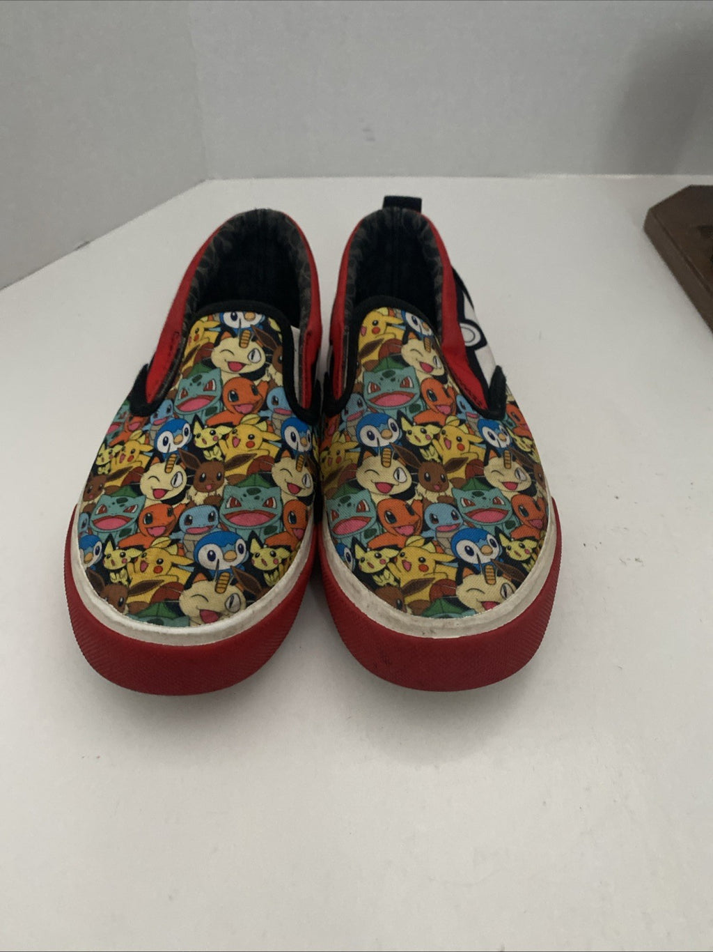 Ground UP Pokemon PIKACHU Slip-On Canvas Sneaker Shoes Unisex Youth Size 2