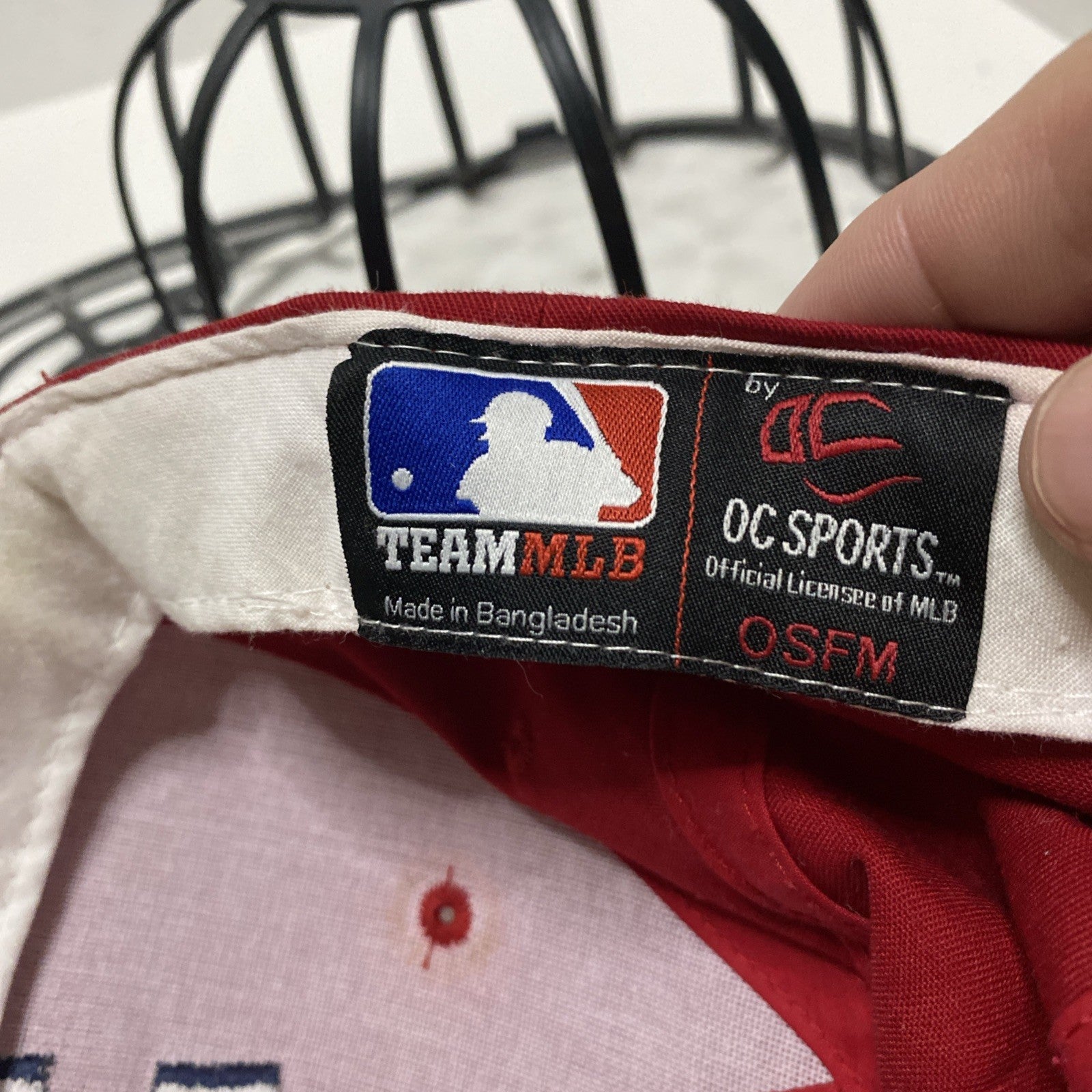 Cleveland Indians Men's Cap Hat Adjustable Size Red Used