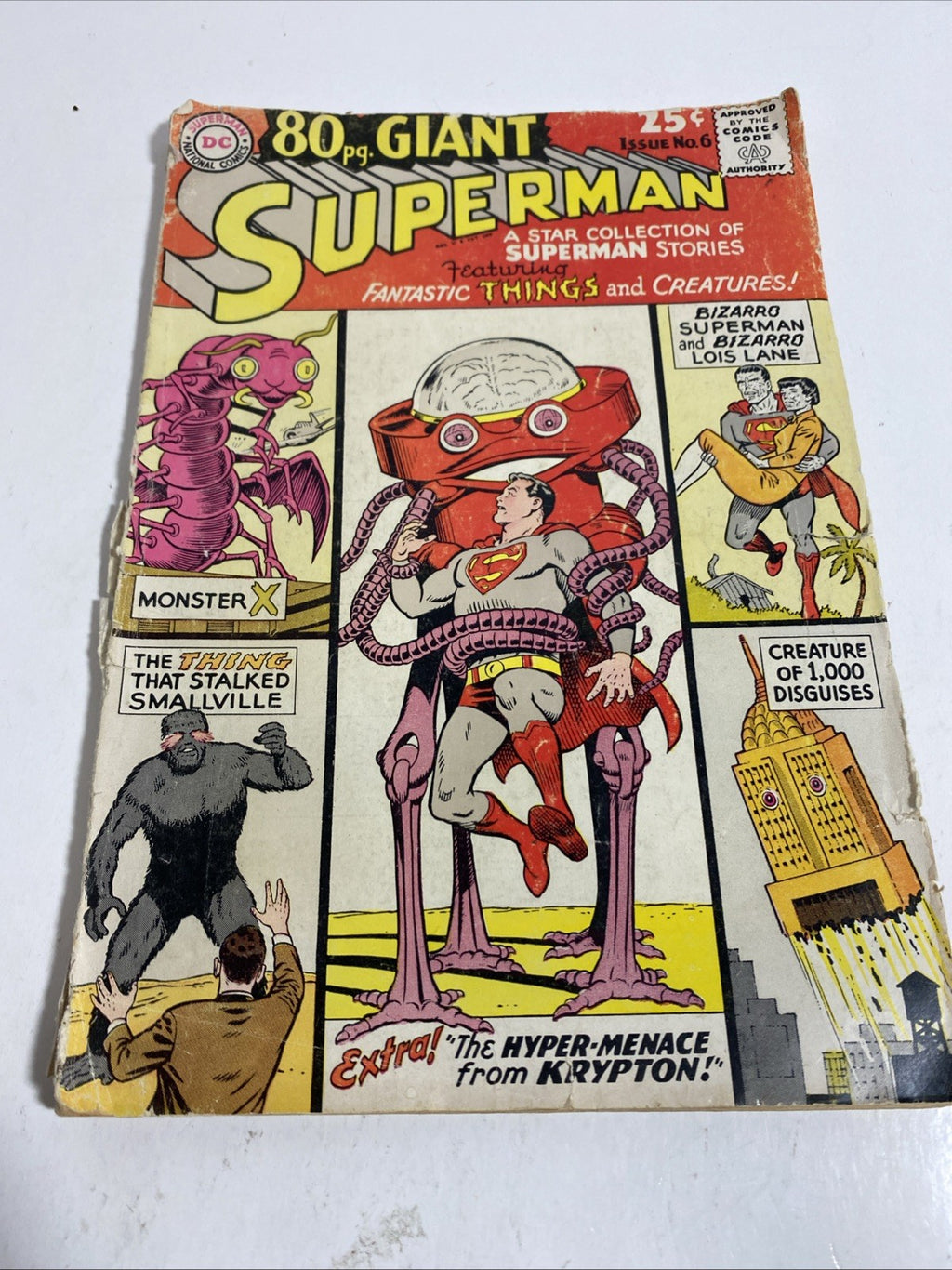 Superman Annual #6 VG 1964 DC Comics 80pg Giant Bizarro Lois Lane