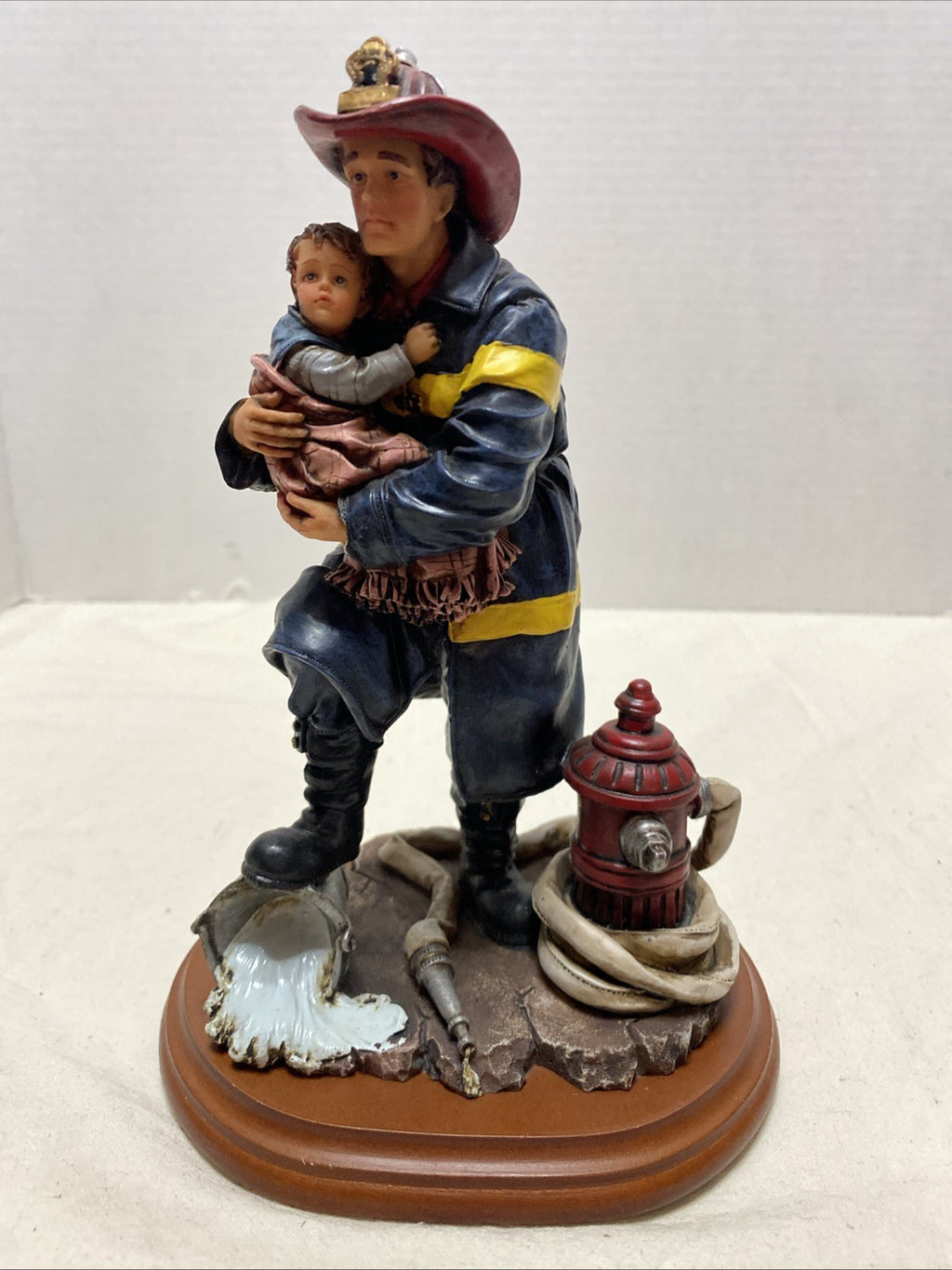 Firefighter Vanmark Hero Red Hats of Courage Figurine 1997 Fireman  No Box