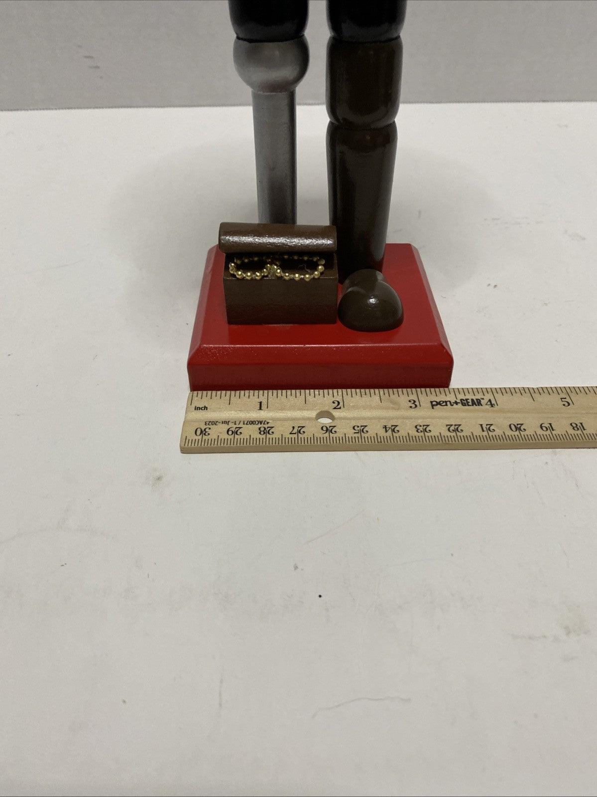 Vintage Christmas Pirate Nutcracker 14"l Limited Edition 2010 Hook Sword Peg Leg