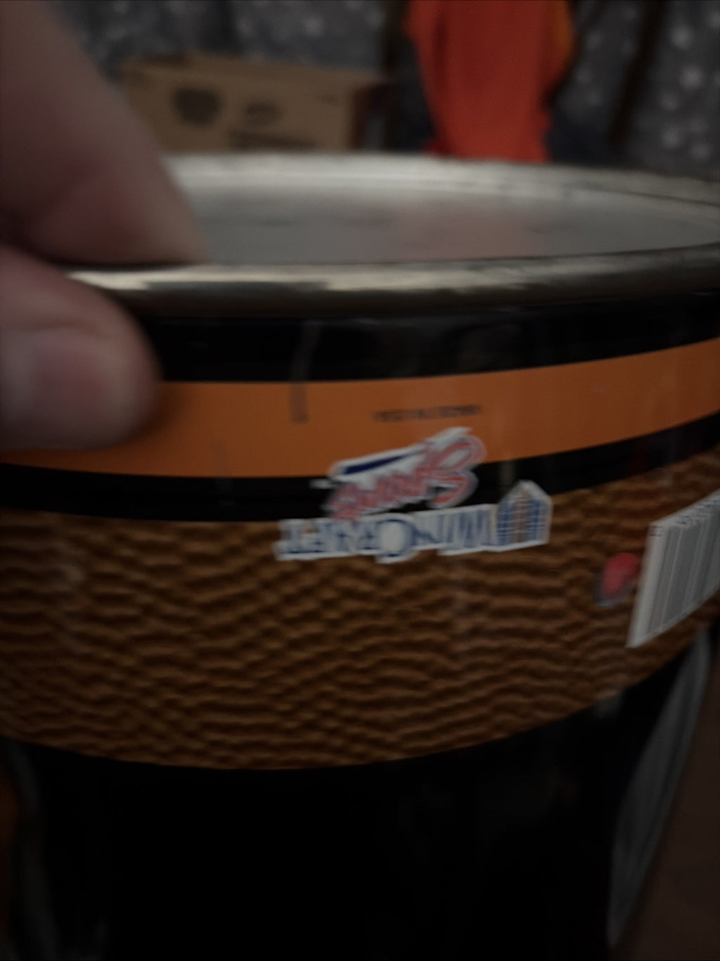 Cincinnati Bengals Vintage Wincraft Metal Wastebasket 10 X 19.5 Inches